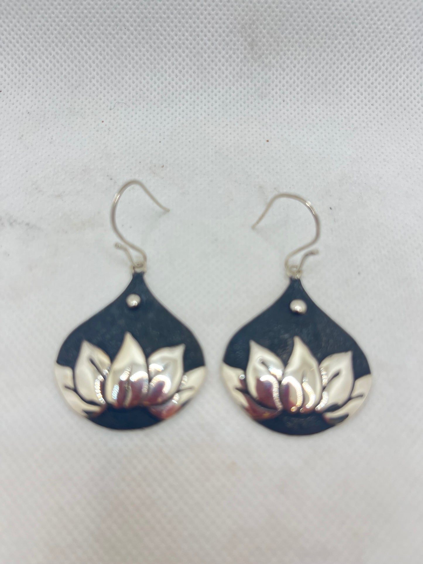 Teardrop Lotus Earrings