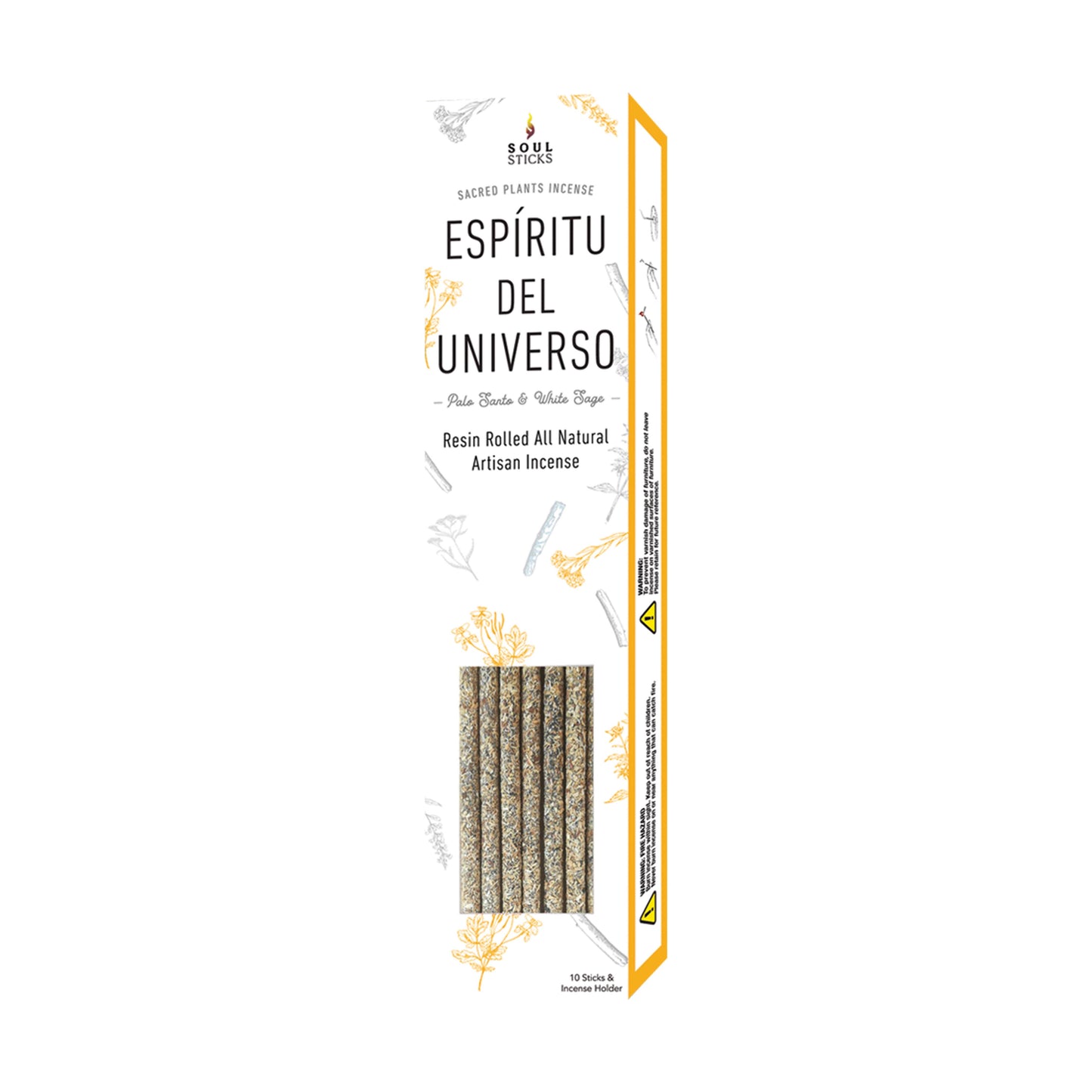 'Espiritu Del Universo' Palo Santo White Sage Incense Sticks