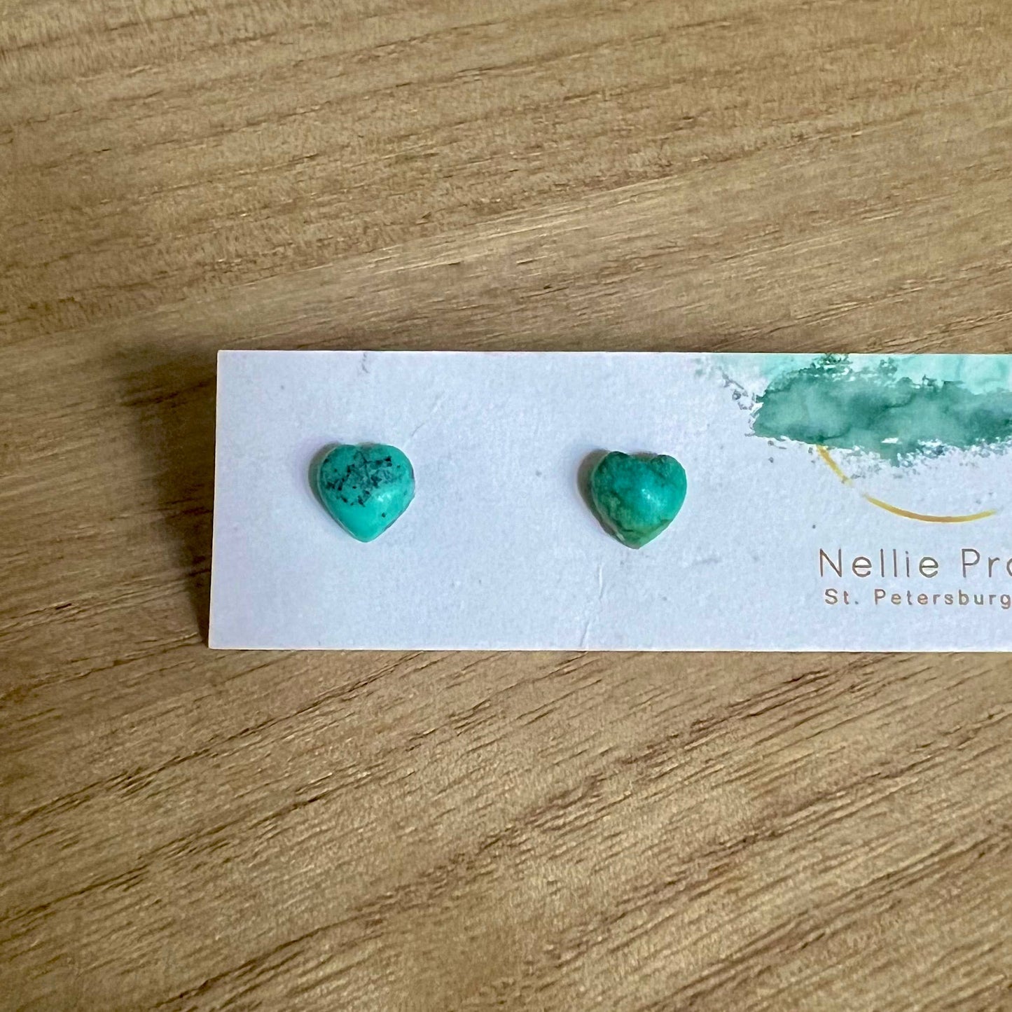 Stud Muffin
turquoise heart earring studs