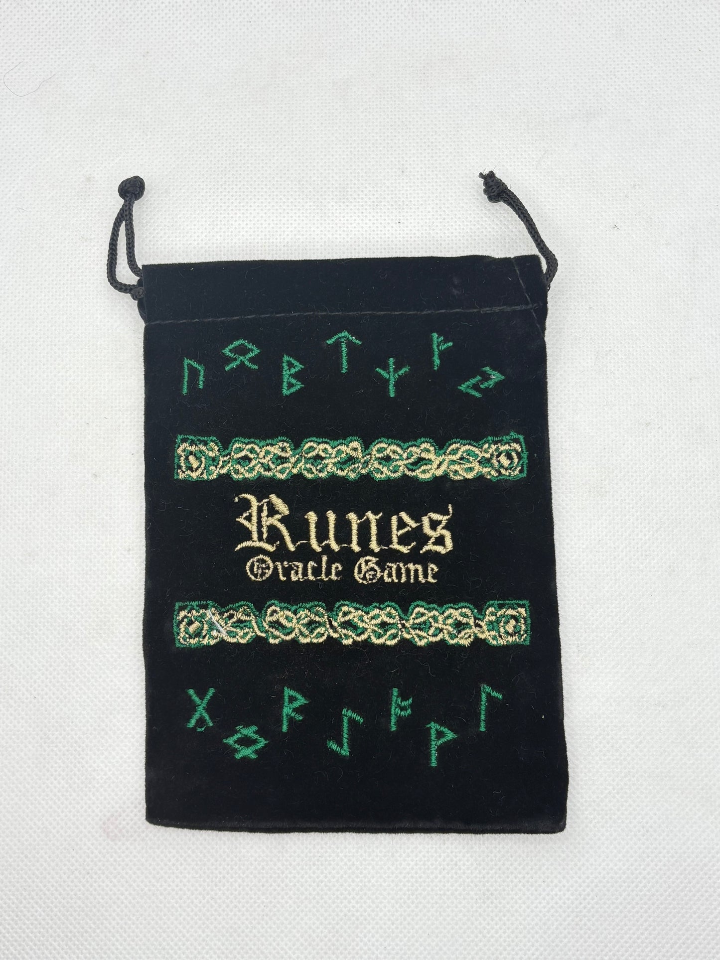 Rune Set Velvet Bag