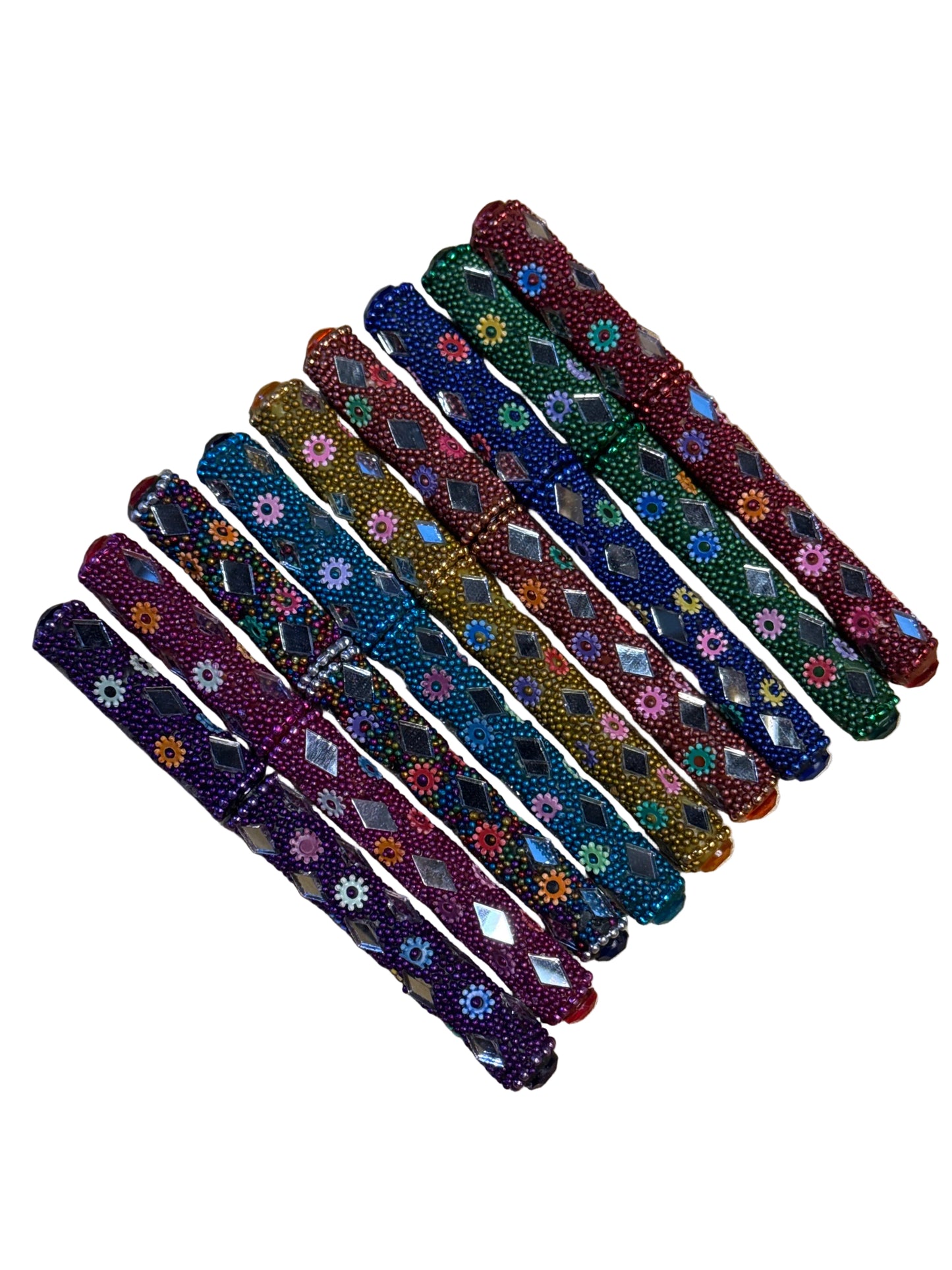 Jeweled Pens with cap Handmade Assorted