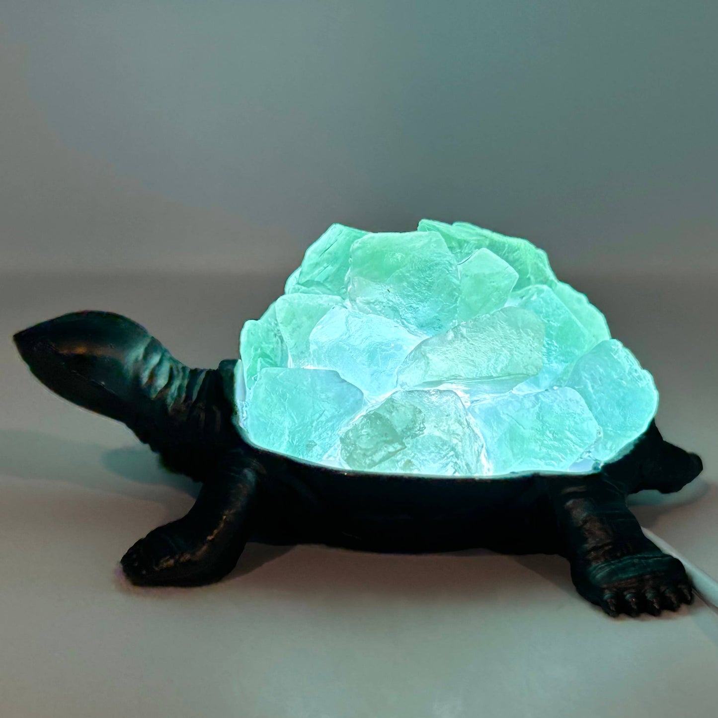 Turtle Gemstone Nightlight- Amethyst or Green Adventurine