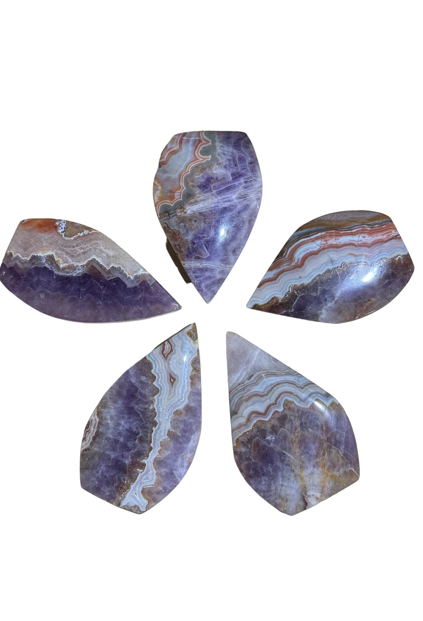Fluorite in Quartz Teardrop from China
