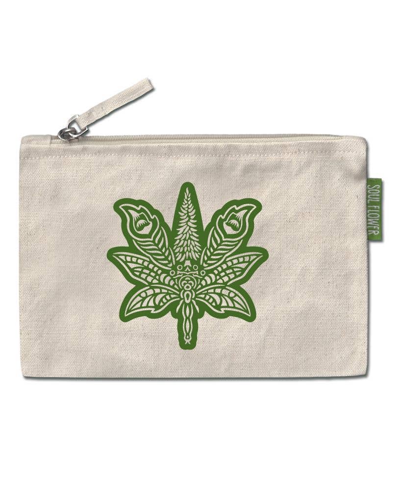 Sacred Cannabis Large Zipper Pouch
