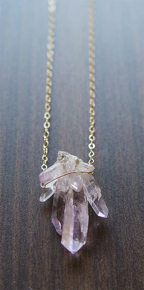 Vera Cruz Amethyst Gold Necklace