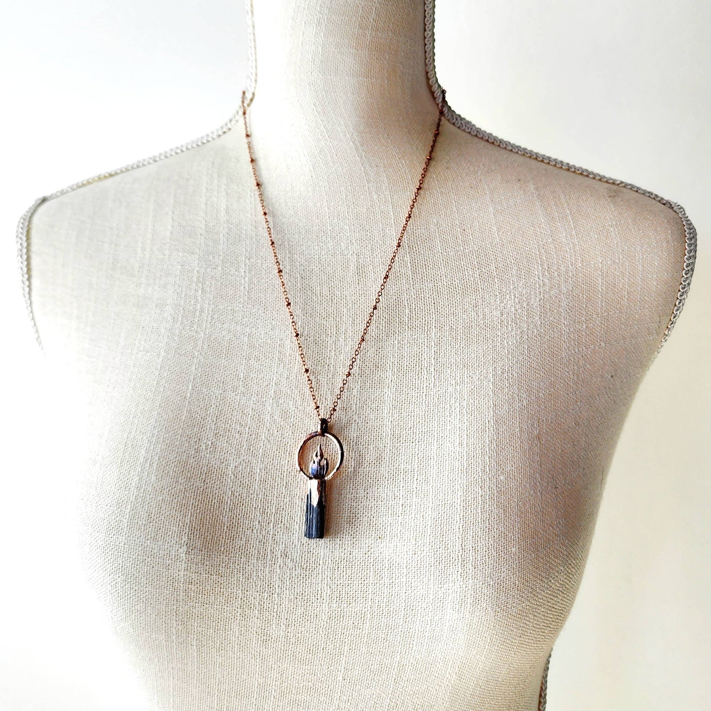 Black Tourmaline Inner Fire Necklace