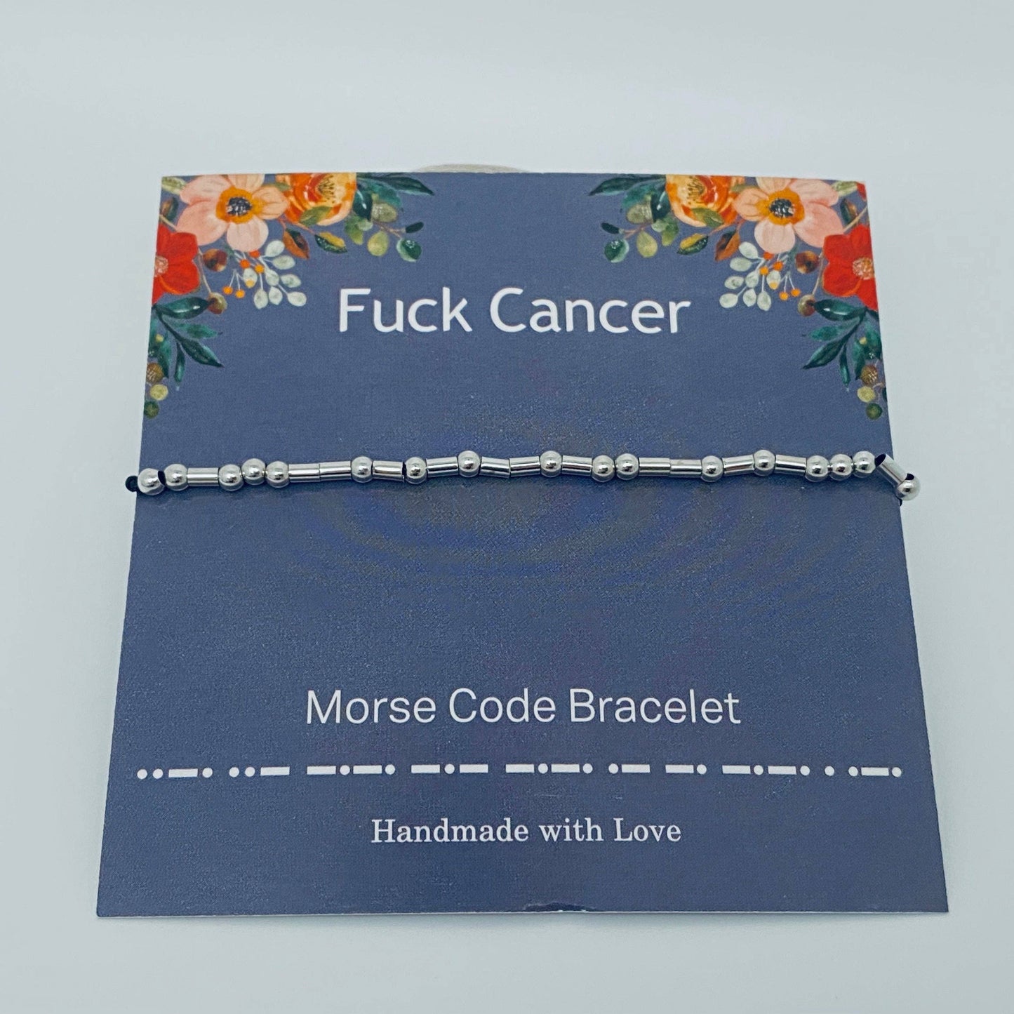Multi style Morse Code Stretch Bracelets: BFF, Fuck Off, Bad Ass, Fuck Cancer, I Love You, Keep Fucking Going