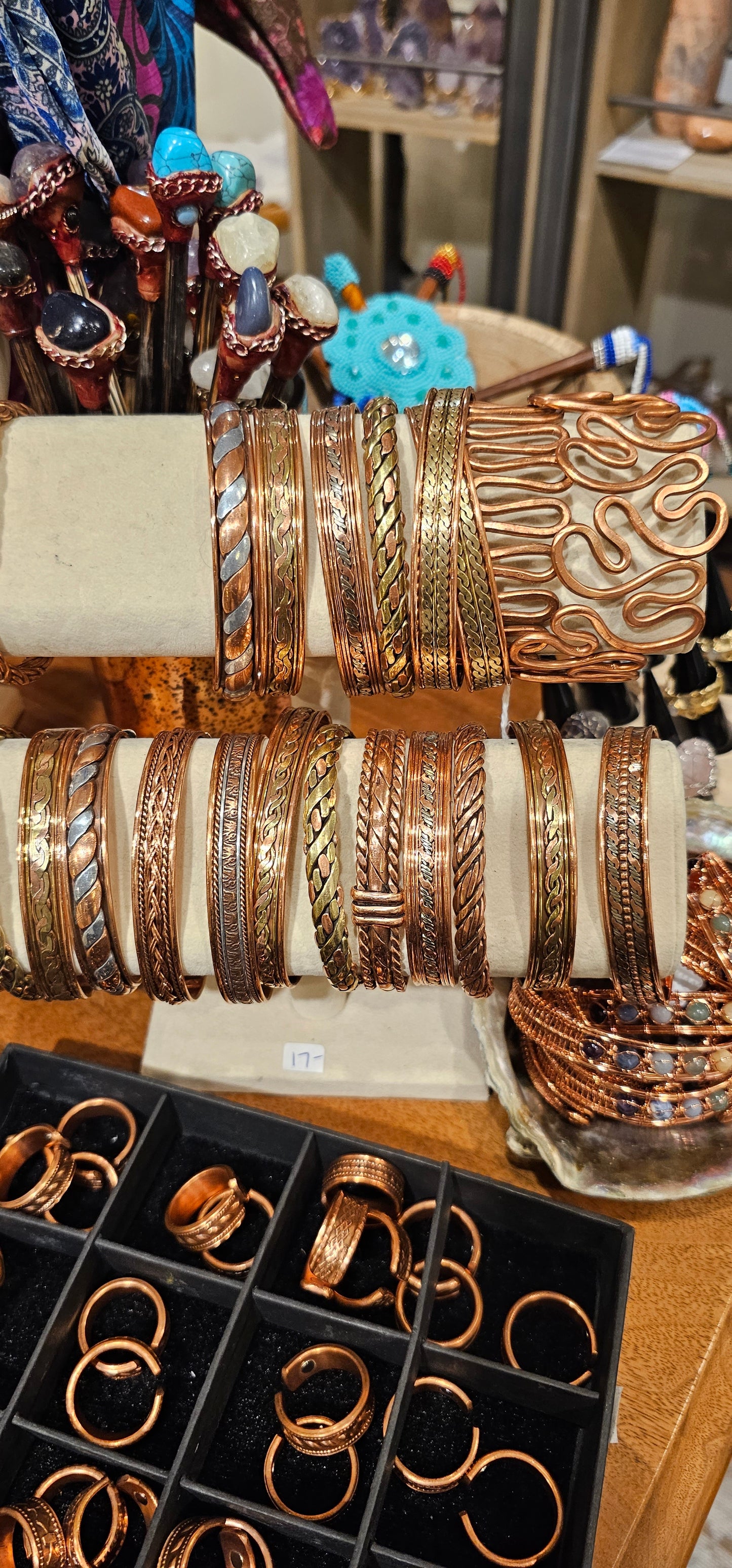 Magnetic Copper Cuff Bracelets