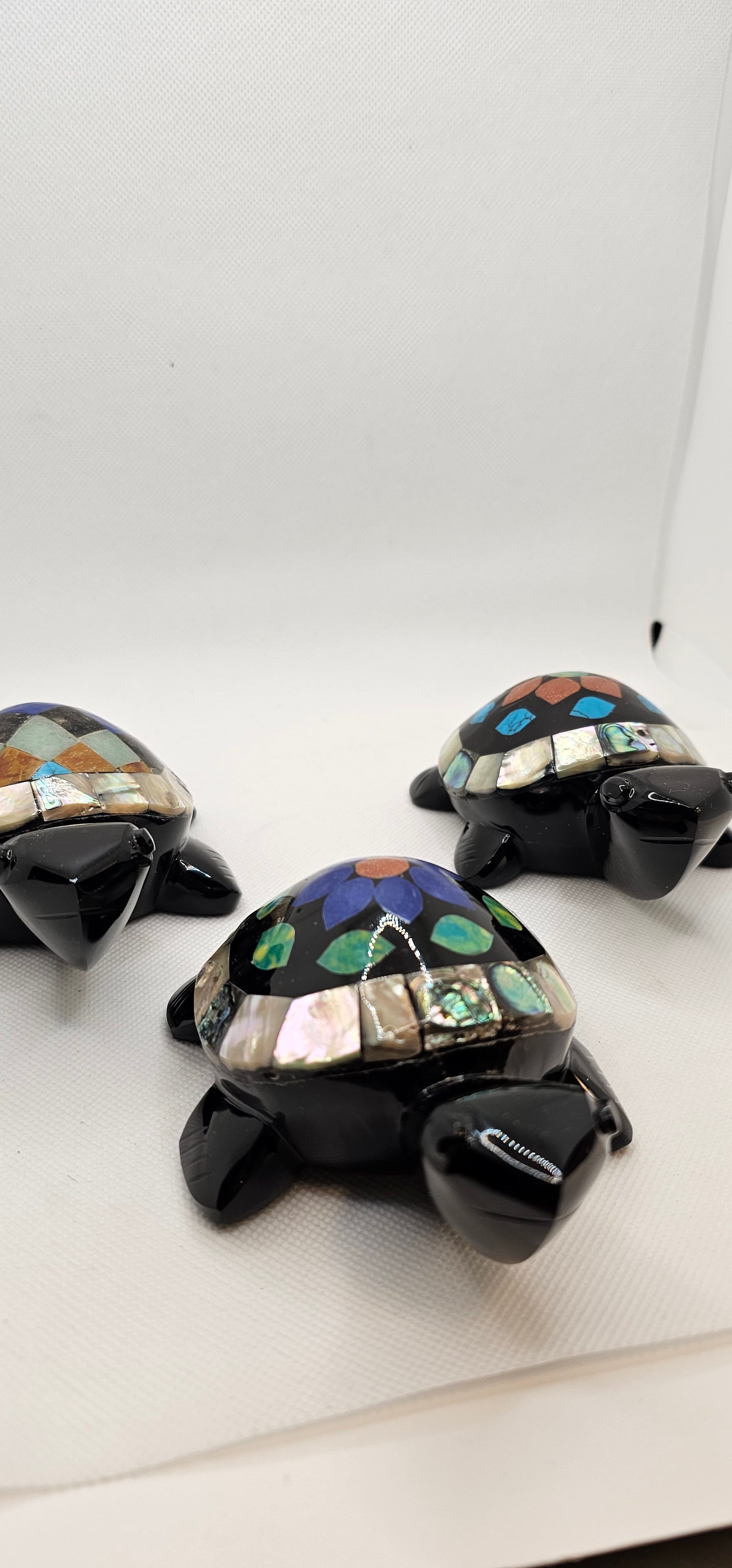Tortoise Obsidian with Stone Inlay