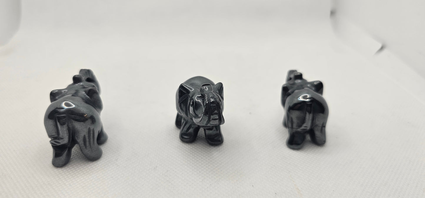 Hematite Baby Elephants