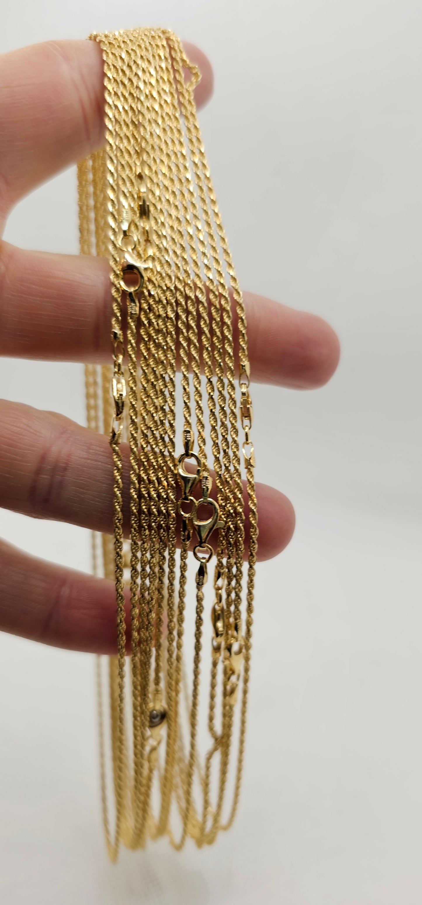Gold Woven Necklace- 15 Inches