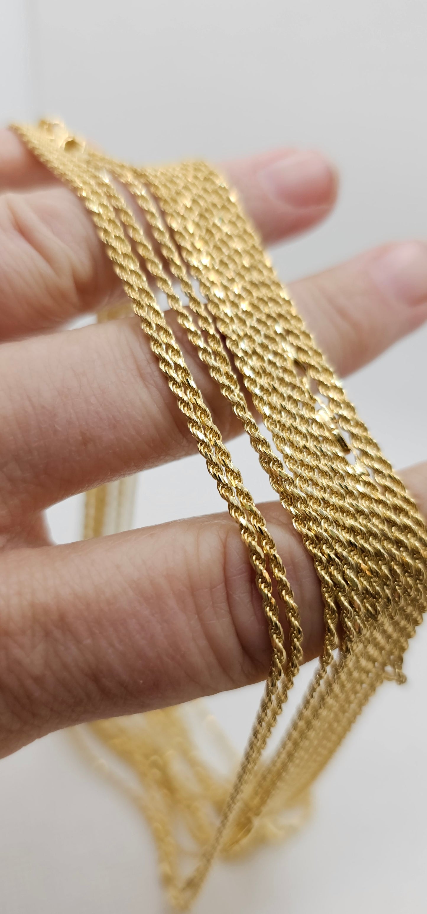Gold Woven Necklace- 15 Inches
