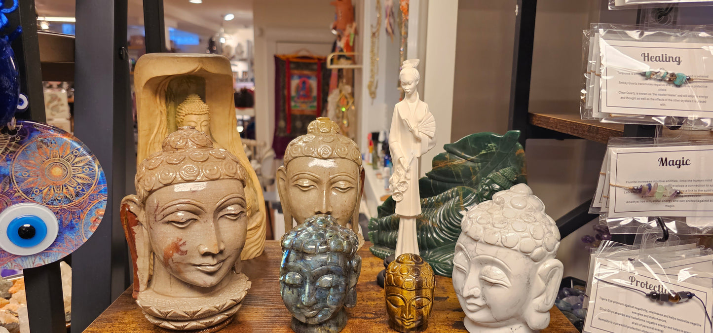 Shiva Lingham Buddha Head