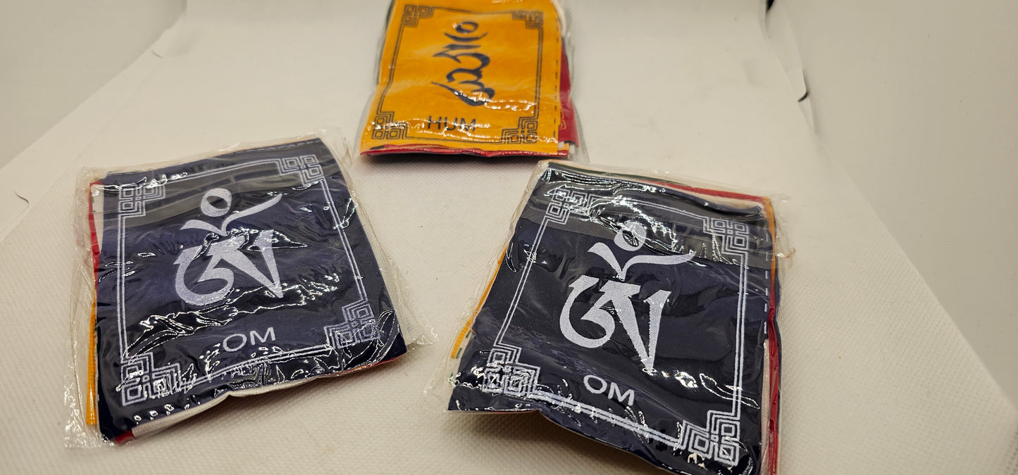 Mini Tibetan Flags- Small 6 Inch- Flat Packaged