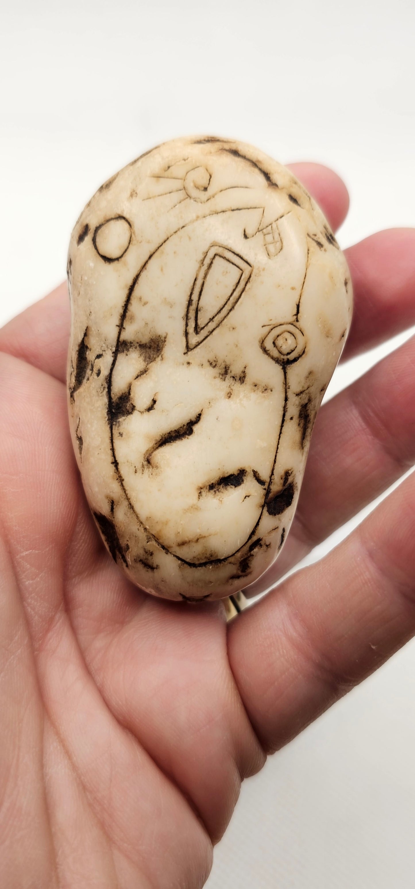 Jalisco Mexico Artifacts- Alien Carvings- Artifacts A & C- E Palm Size