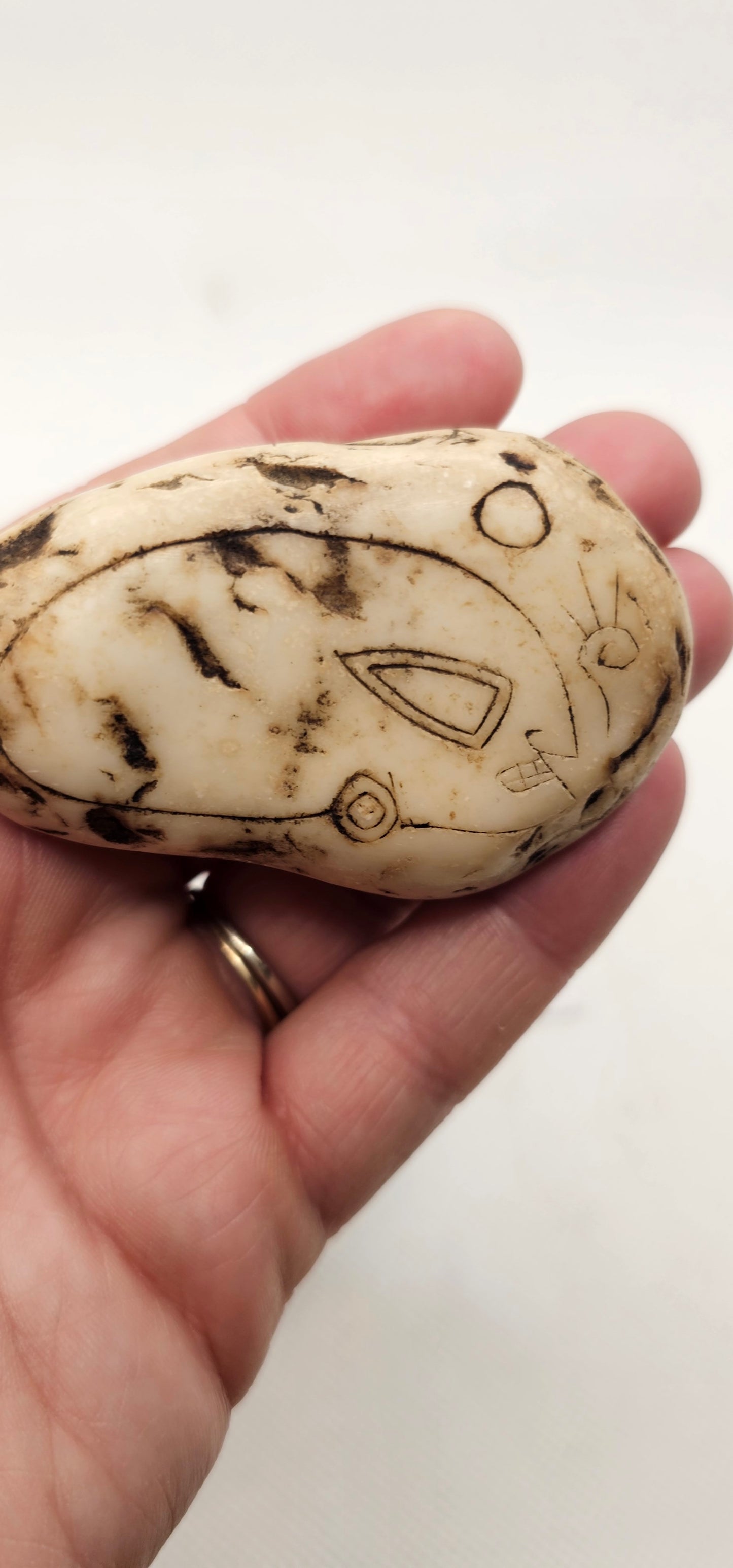 Jalisco Mexico Artifacts- Alien Carvings- Artifacts A & C- E Palm Size