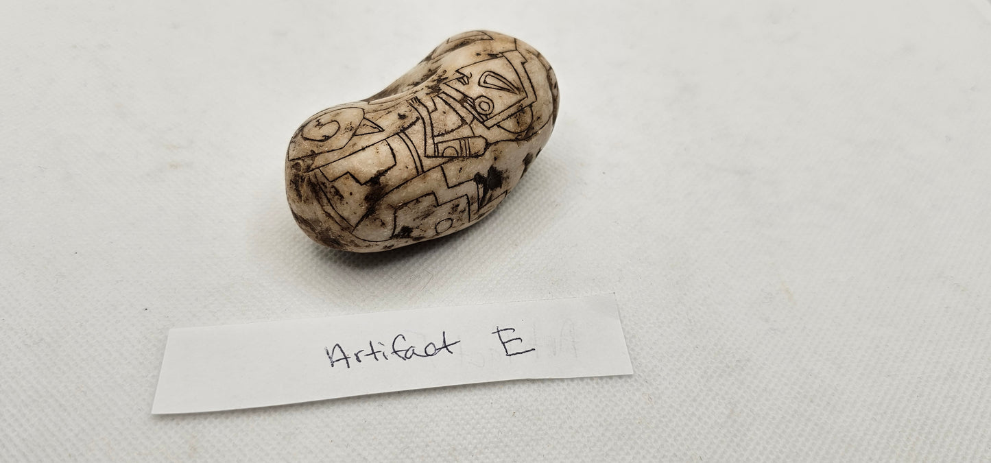 Jalisco Mexico Artifacts- Alien Carvings- Artifacts A & C- E Palm Size