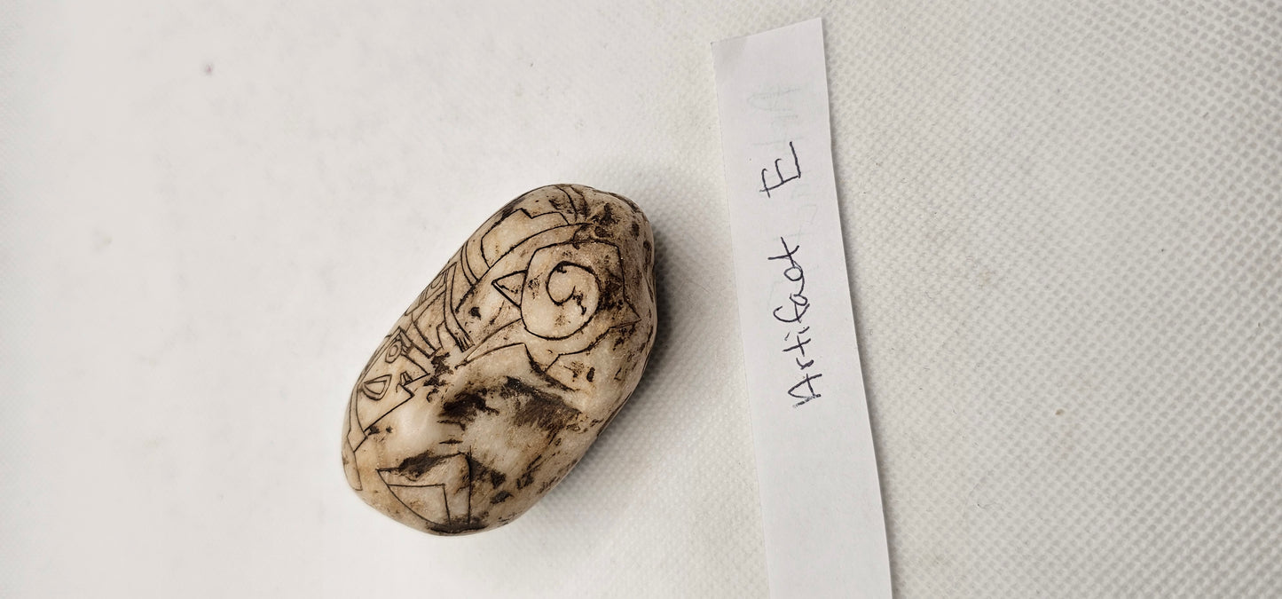 Jalisco Mexico Artifacts- Alien Carvings- Artifacts A & C- E Palm Size