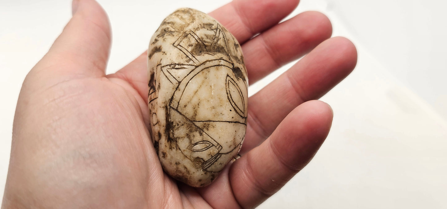 Jalisco Mexico Artifacts- Alien Carvings- Artifacts A & C- E Palm Size