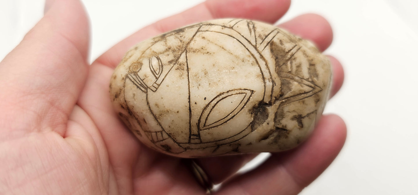 Jalisco Mexico Artifacts- Alien Carvings- Artifacts A & C- E Palm Size