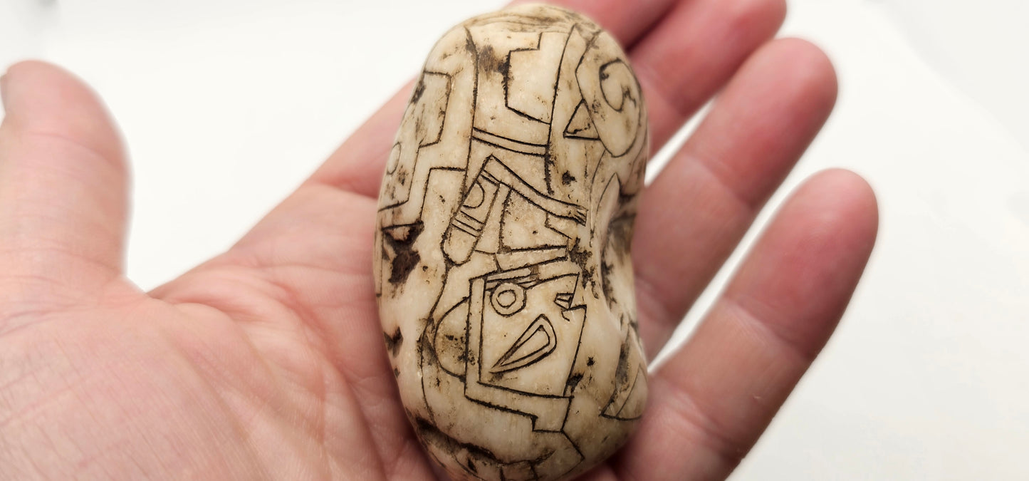 Jalisco Mexico Artifacts- Alien Carvings- Artifacts A & C- E Palm Size