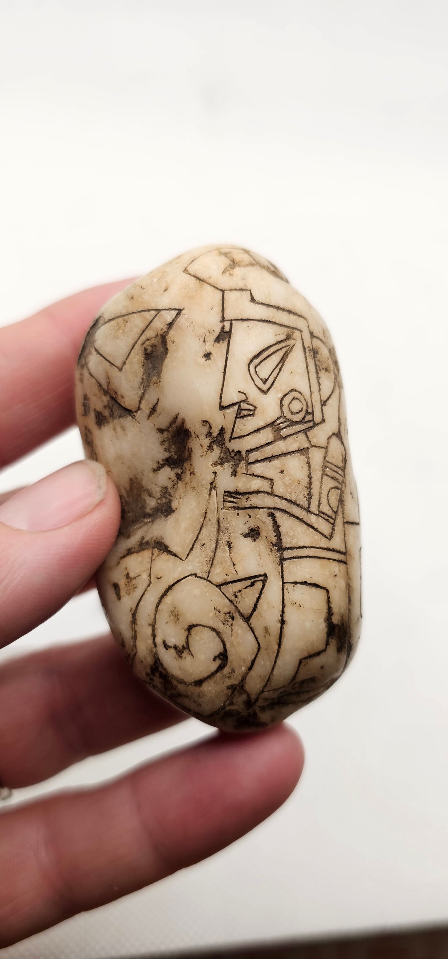 Jalisco Mexico Artifacts- Alien Carvings- Artifacts A & C- E Palm Size