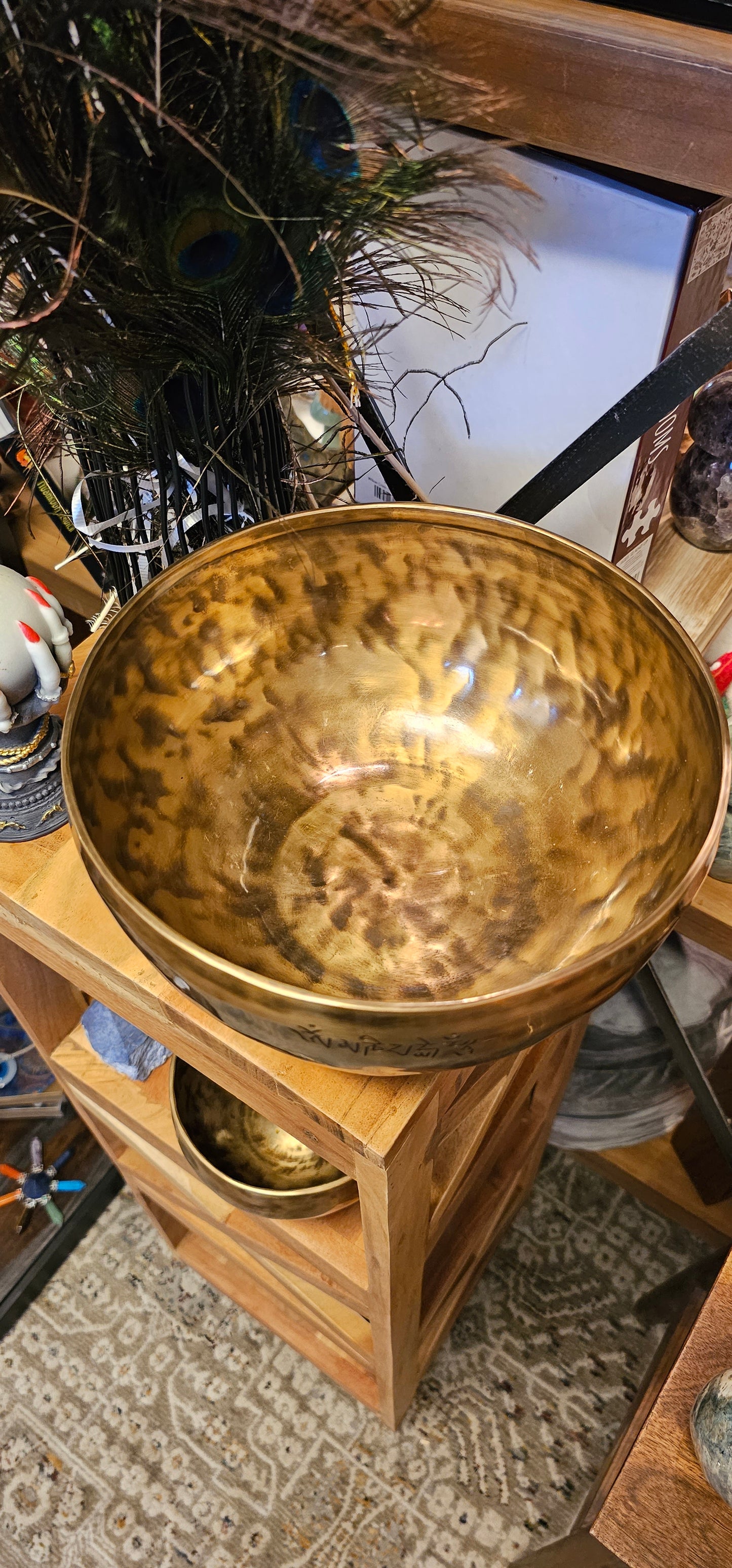 Carved Tibetan Bowl 8.5"