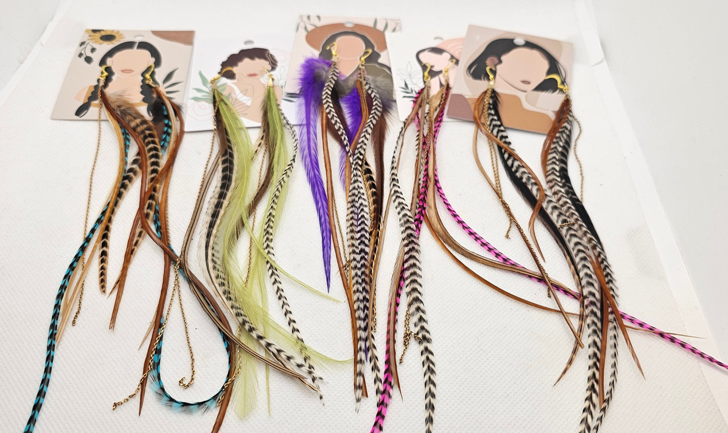 Free- Spirit Feather Earrings