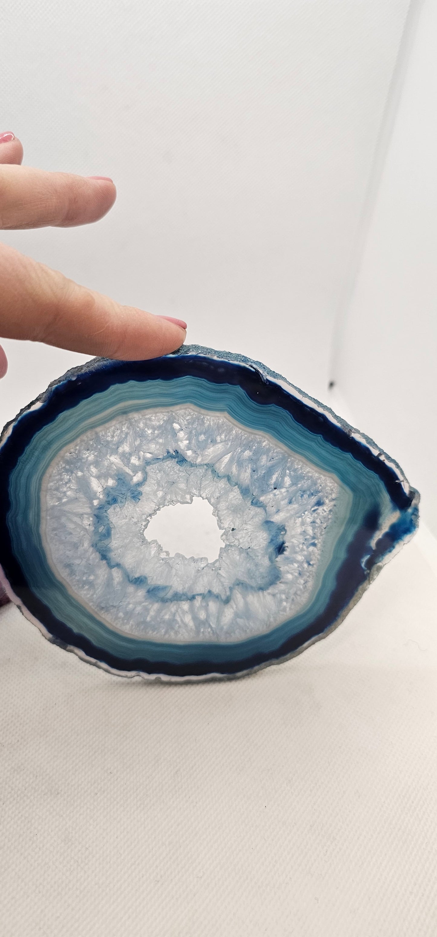 Sliced Agate Pink or Blue Varieties
