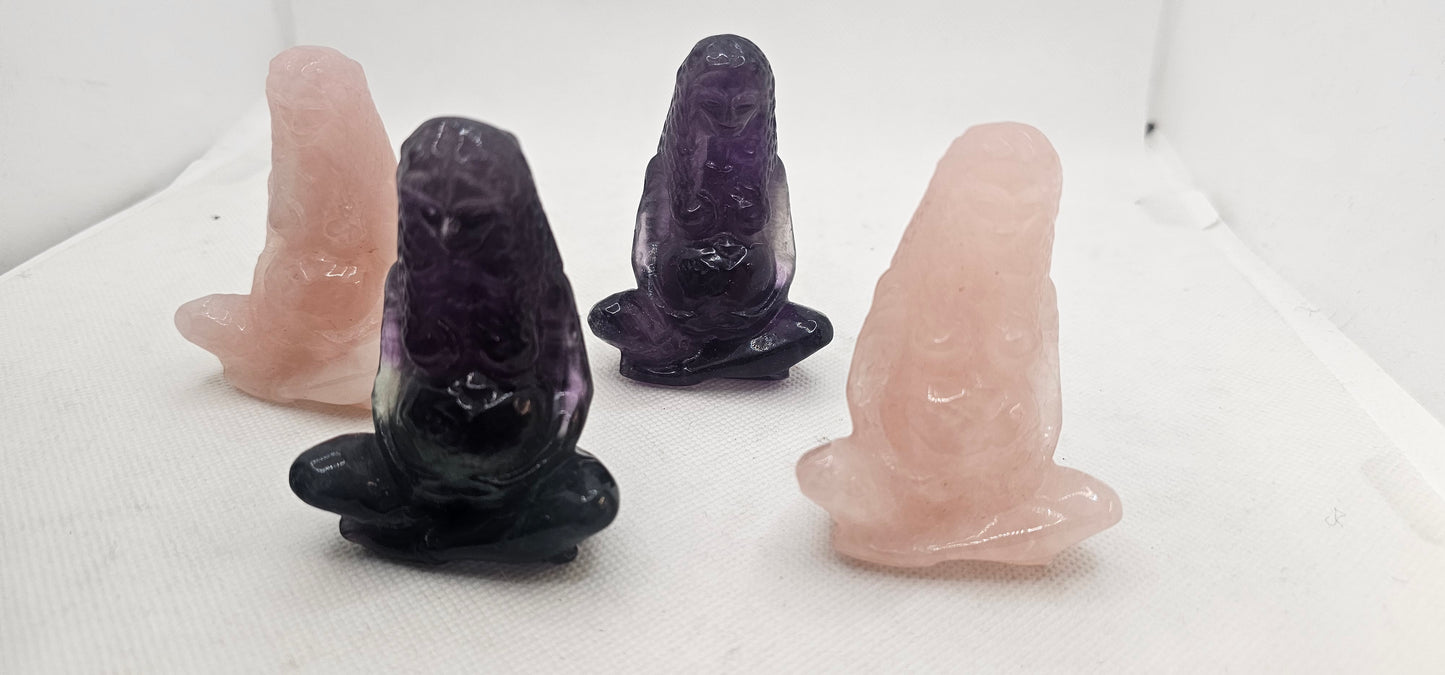 Pregnant Lady Stone Figurine