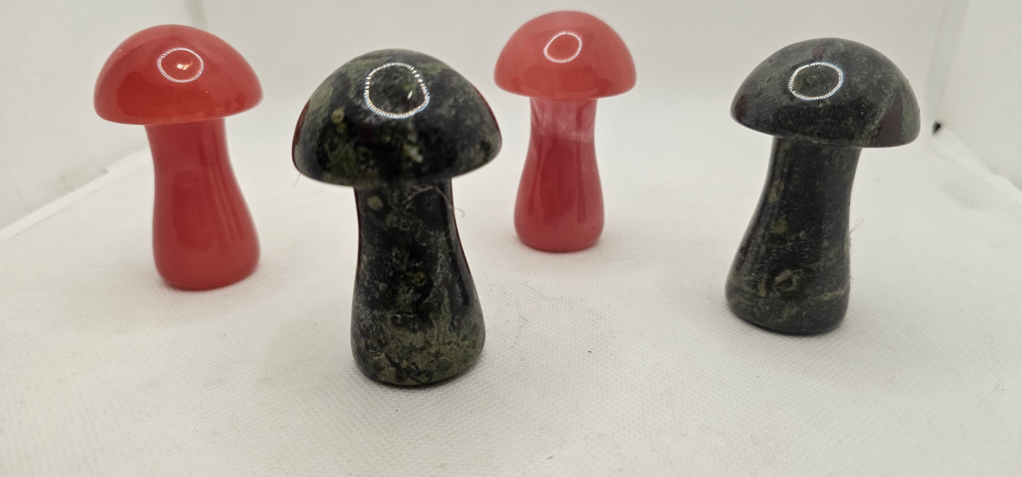 Stone Mushroom Various Types 2.5 Inches