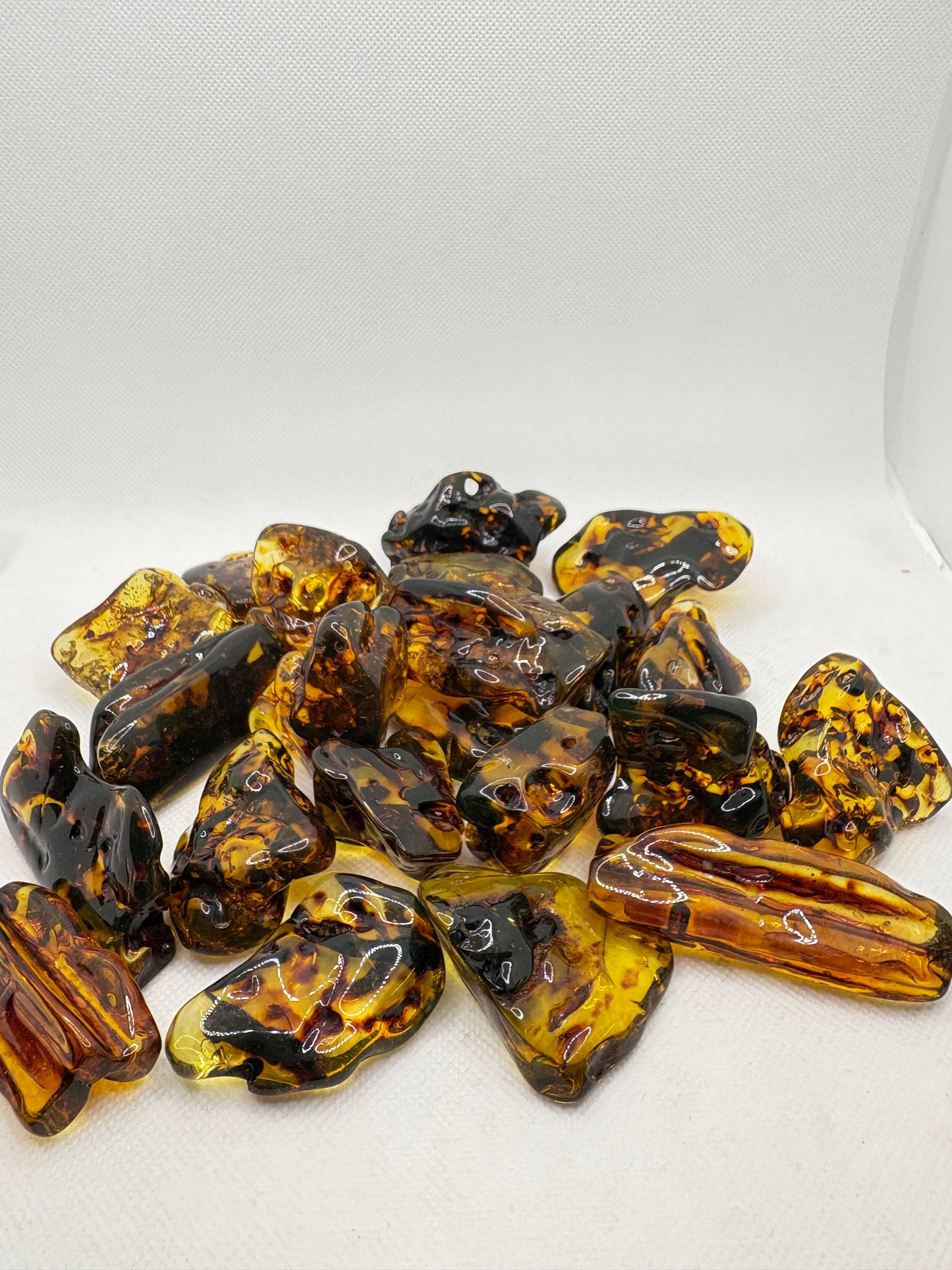 Amber Tumbled Large