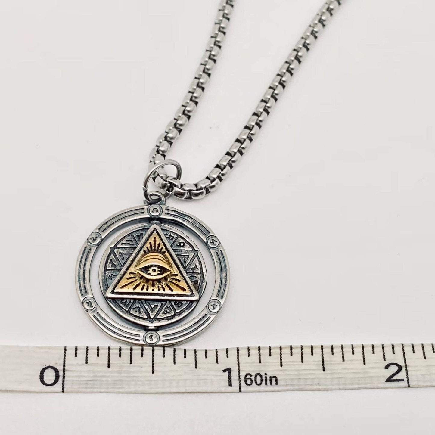 Horus Eye of God Rotatable Pendant Necklace