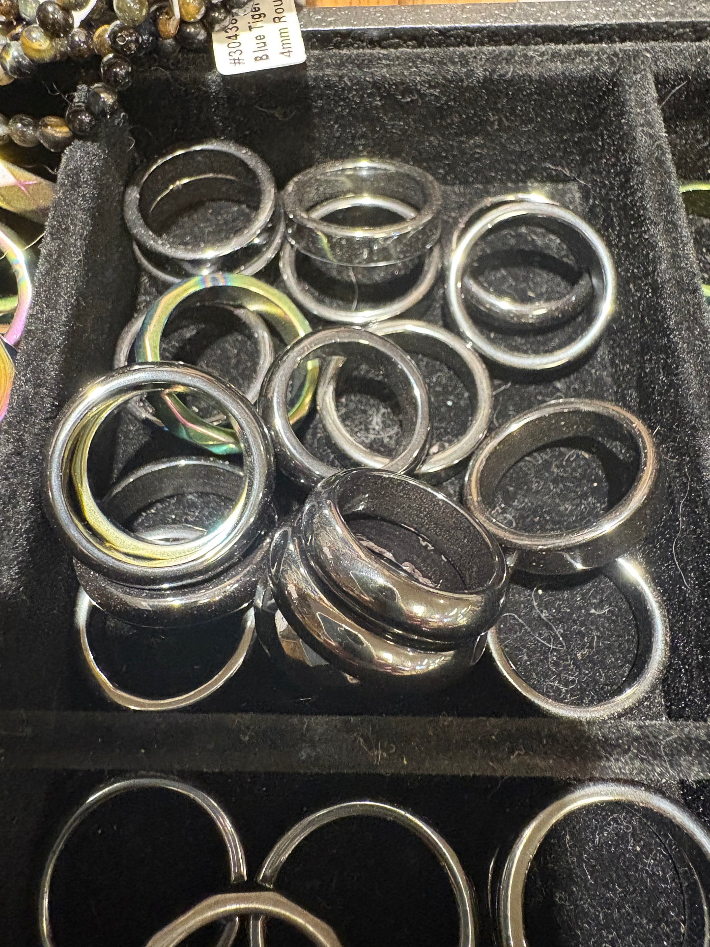 Hematite Ring Non-Magnetic Round Dome