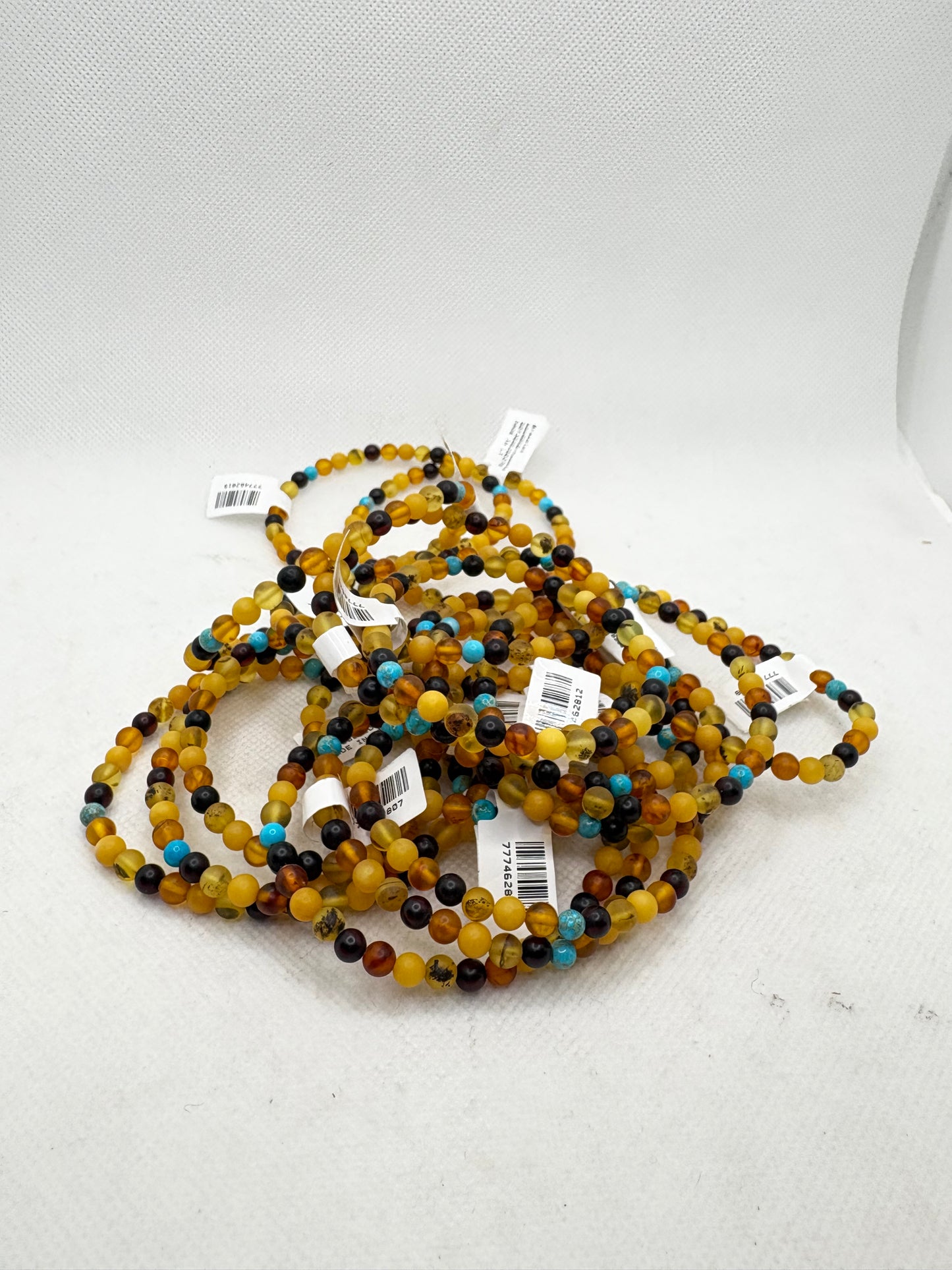 Amber Mixed Bead Bracelet