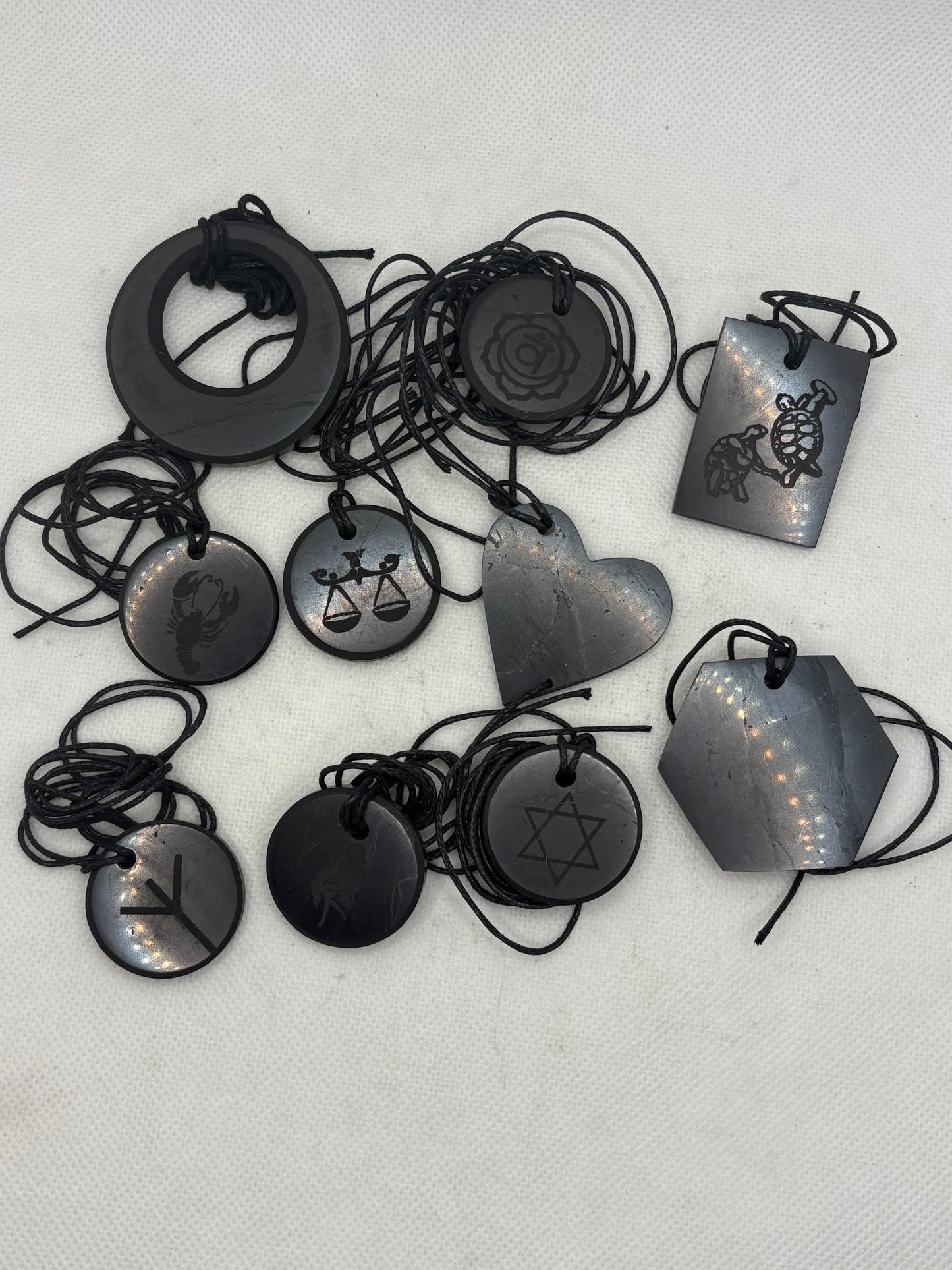 Shungite Protection Plate Pendant