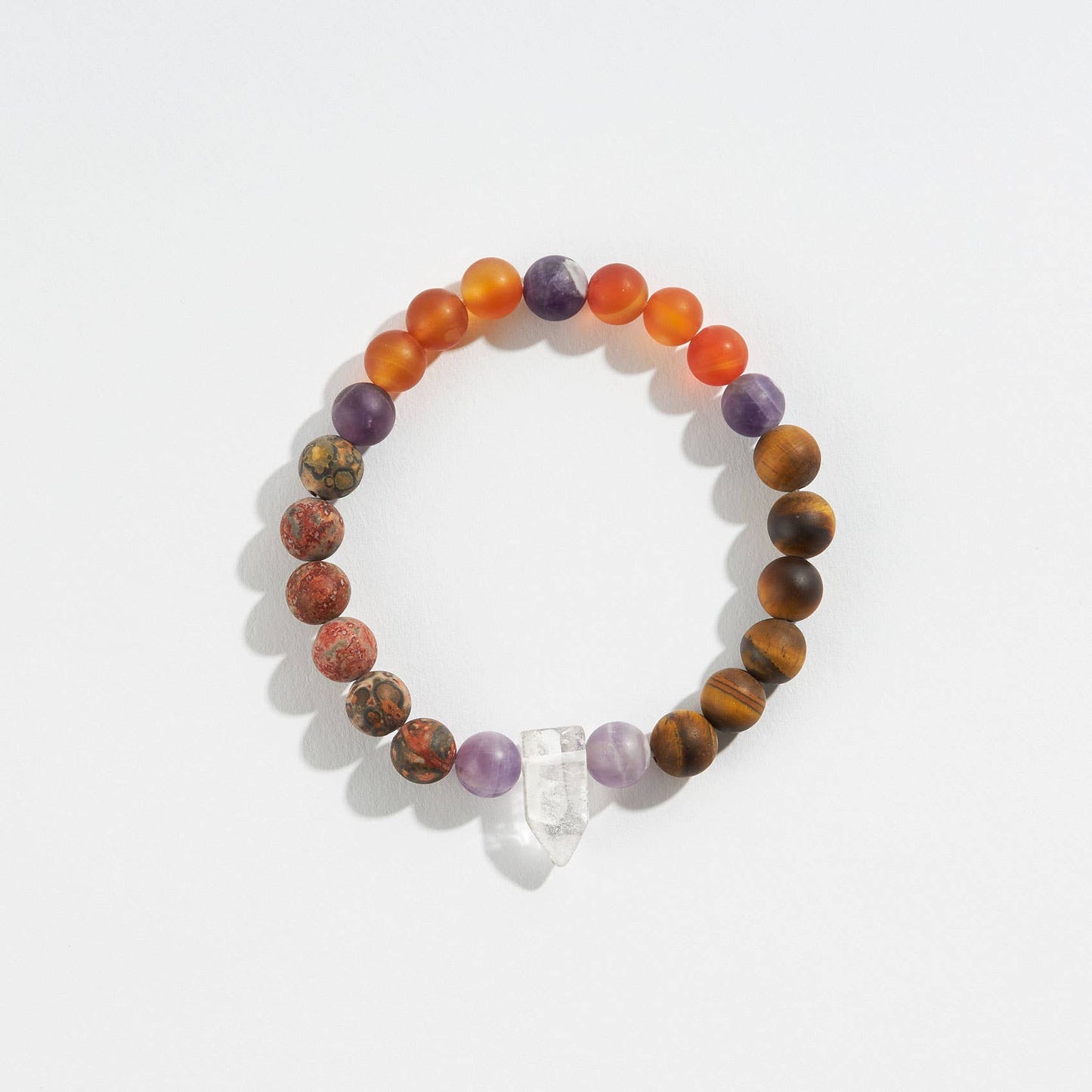 Zodiac Crystal Bead Bracelet Collection: Fire 8mm