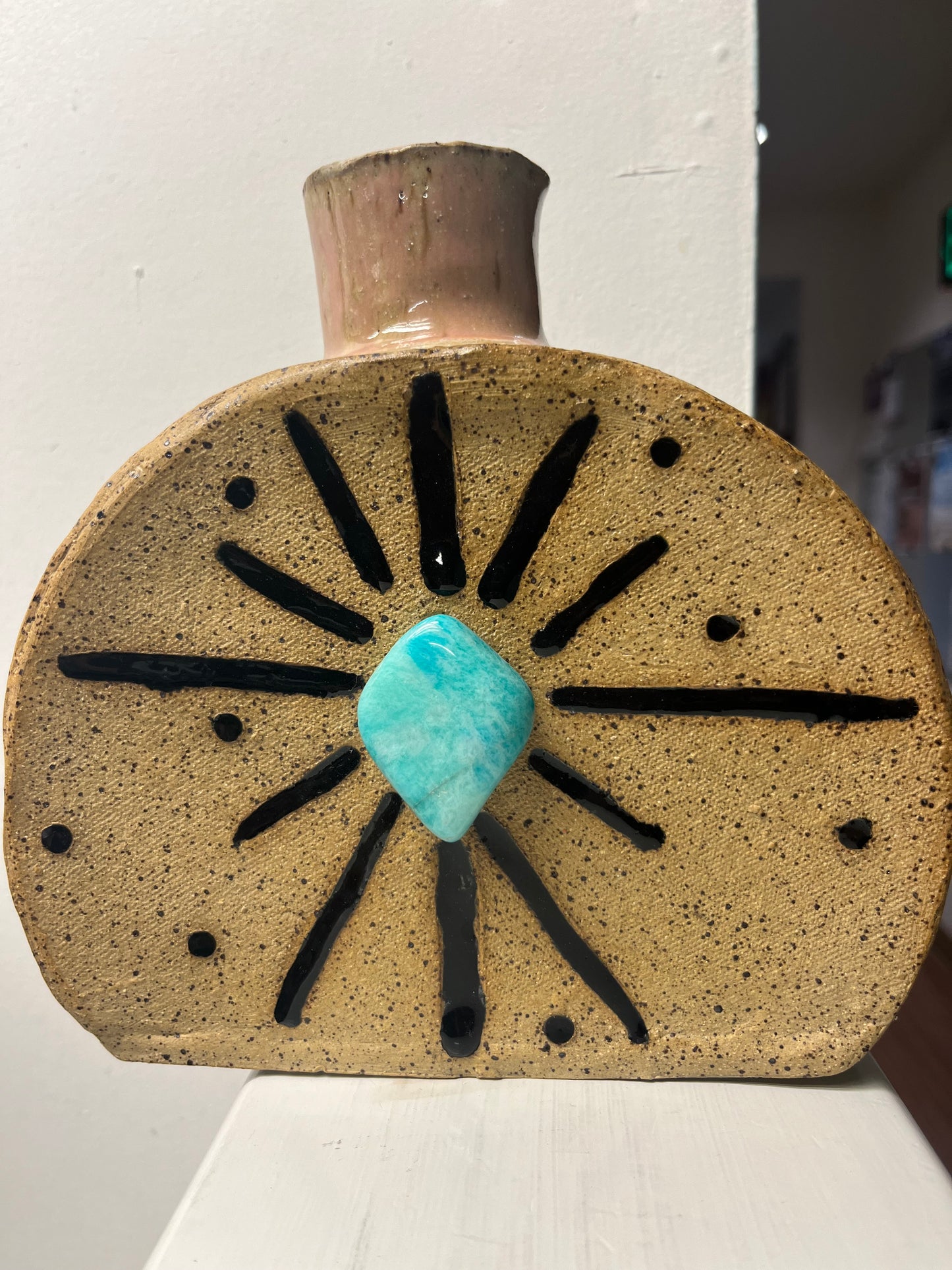 Amazonite Canteen Vase