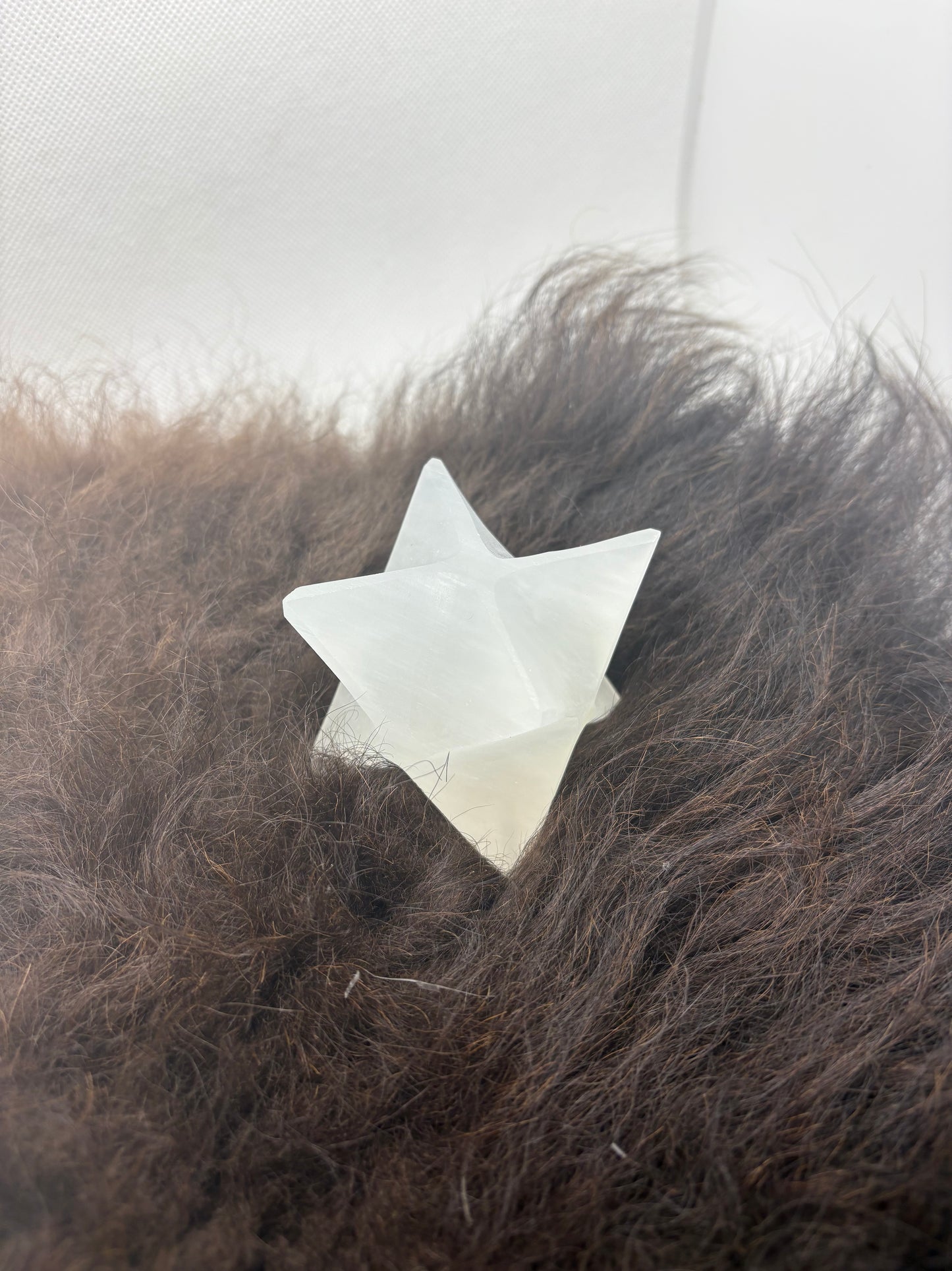 Selenite Merkaba Medium