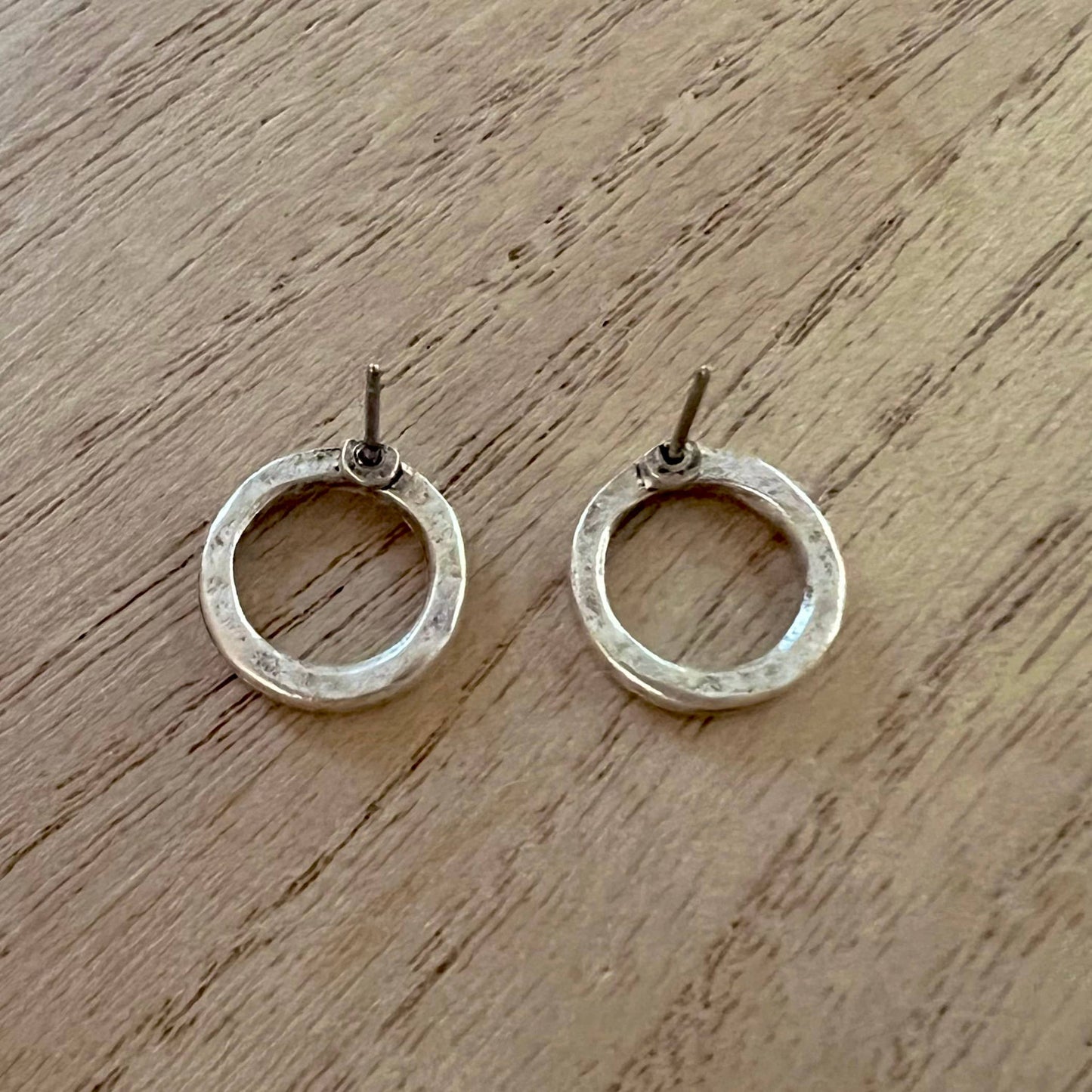 Skirt The Issue minimal post silver stud earrings