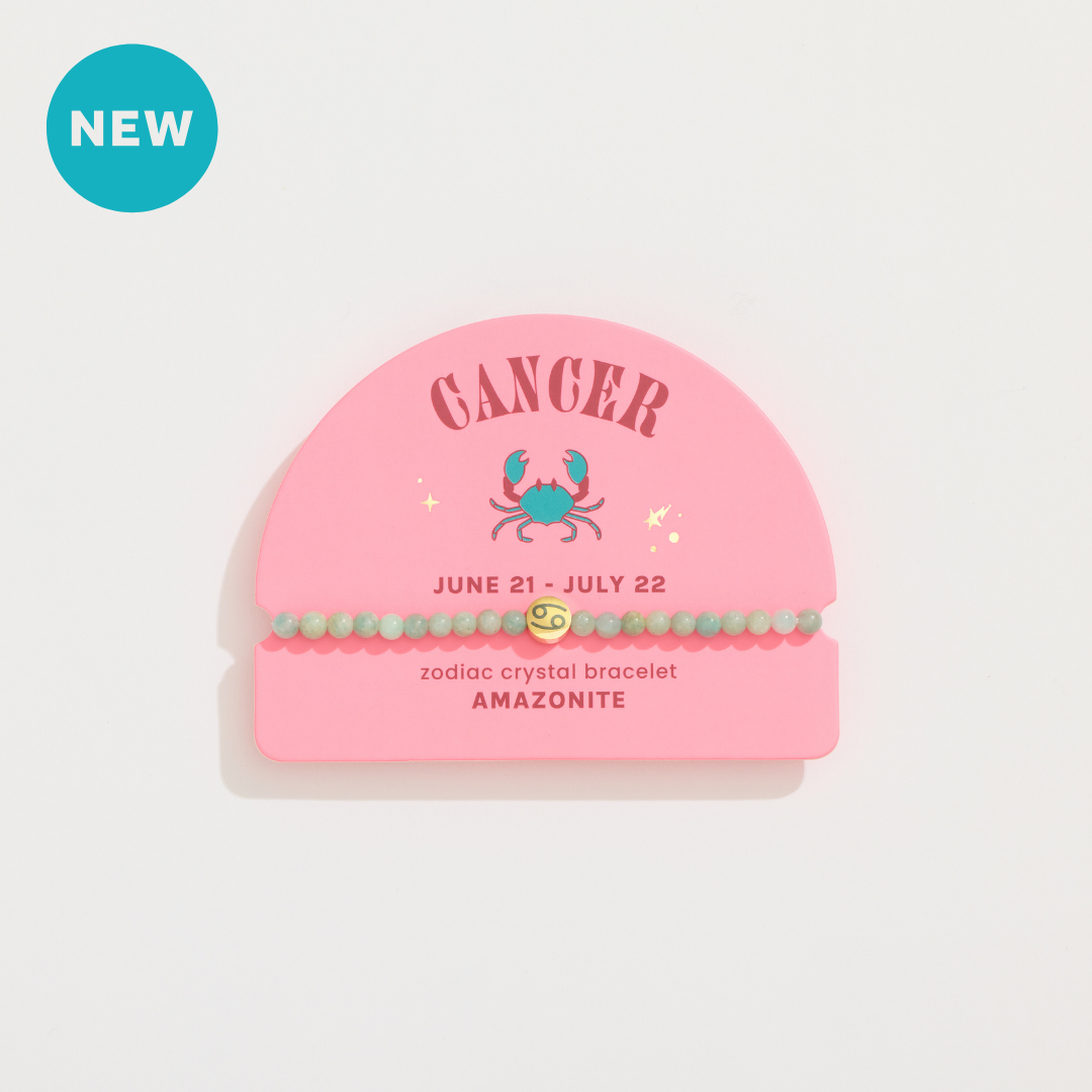 Cancer Mini Zodiac Bracelet – 4mm Crystal Beads