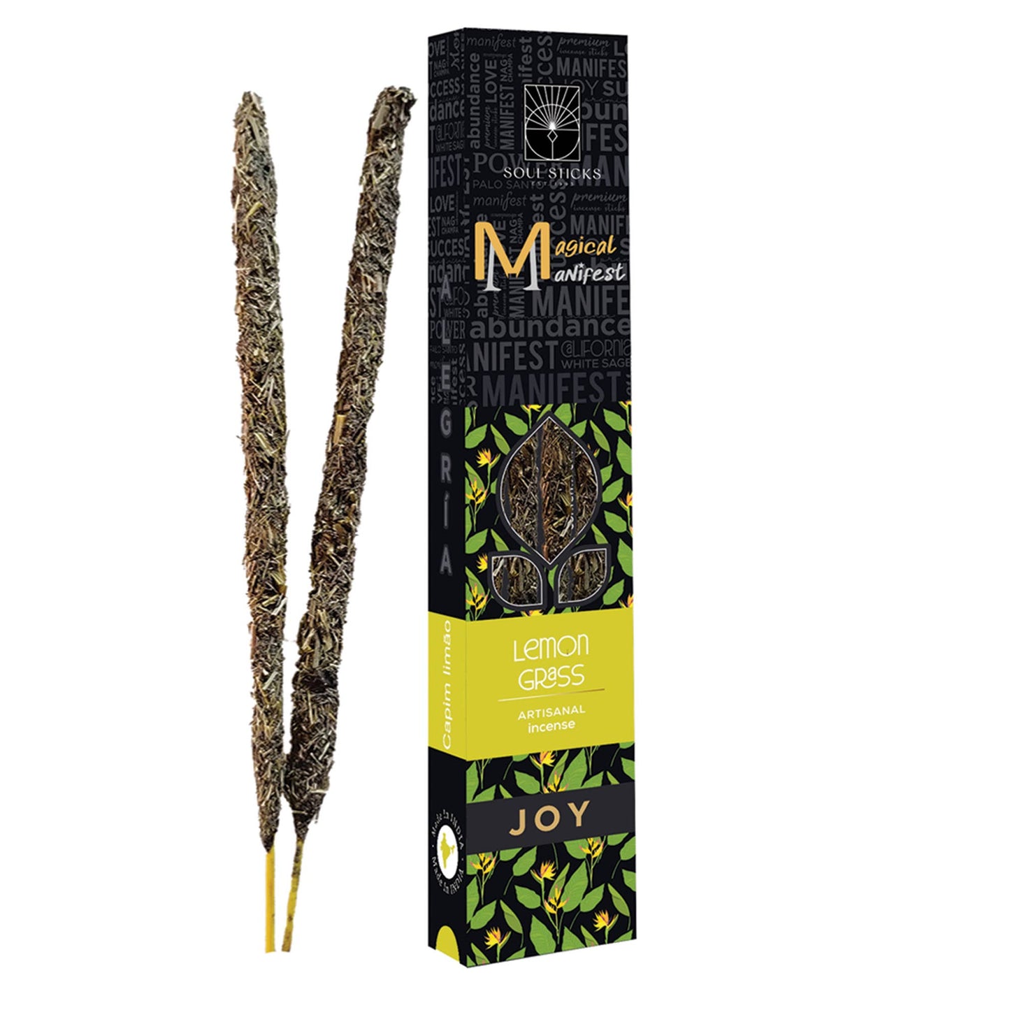 Joy Lemon Grass Magical Manifest Artisanal Incense Sticks