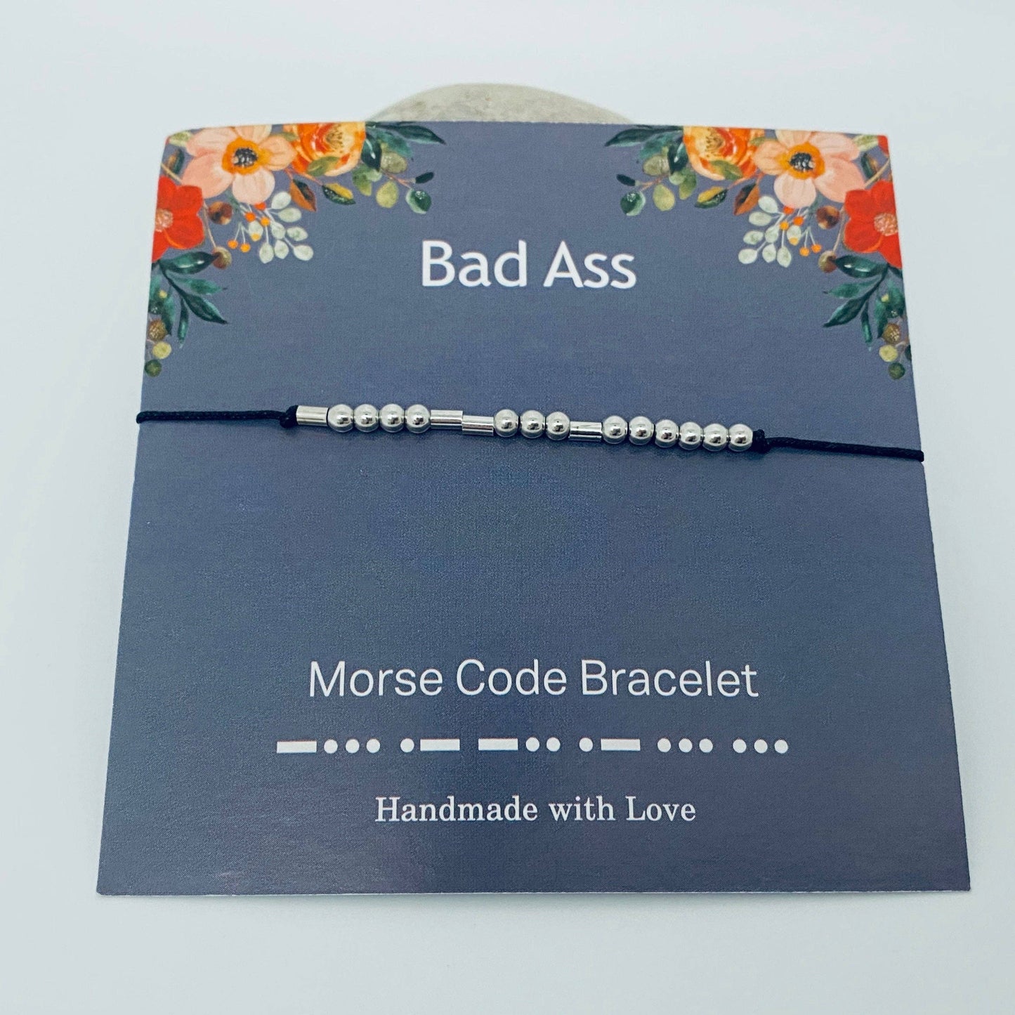 Multi style Morse Code Stretch Bracelets: BFF, Fuck Off, Bad Ass, Fuck Cancer, I Love You, Keep Fucking Going