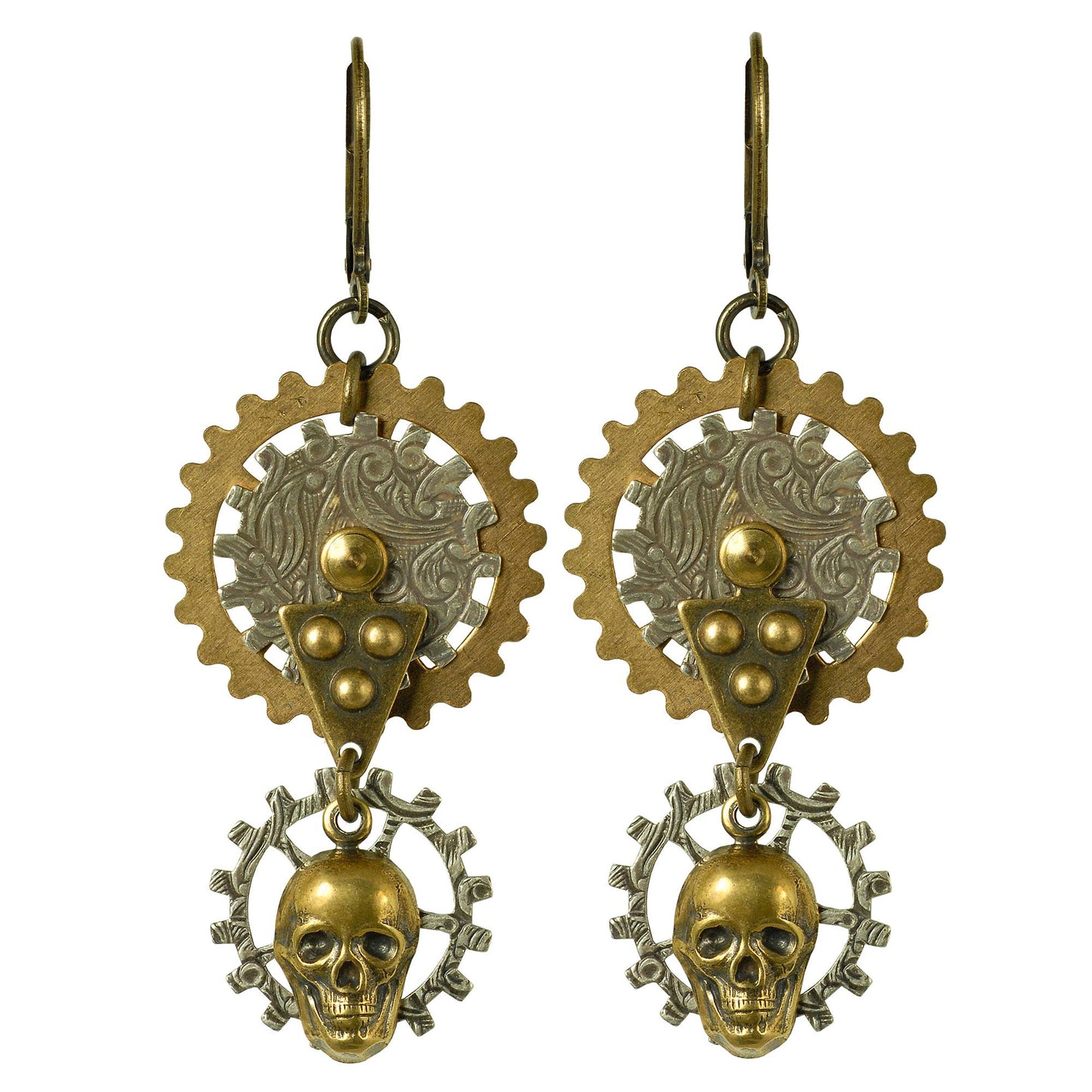 Steampunk: Gearhead Steampunk Earrings