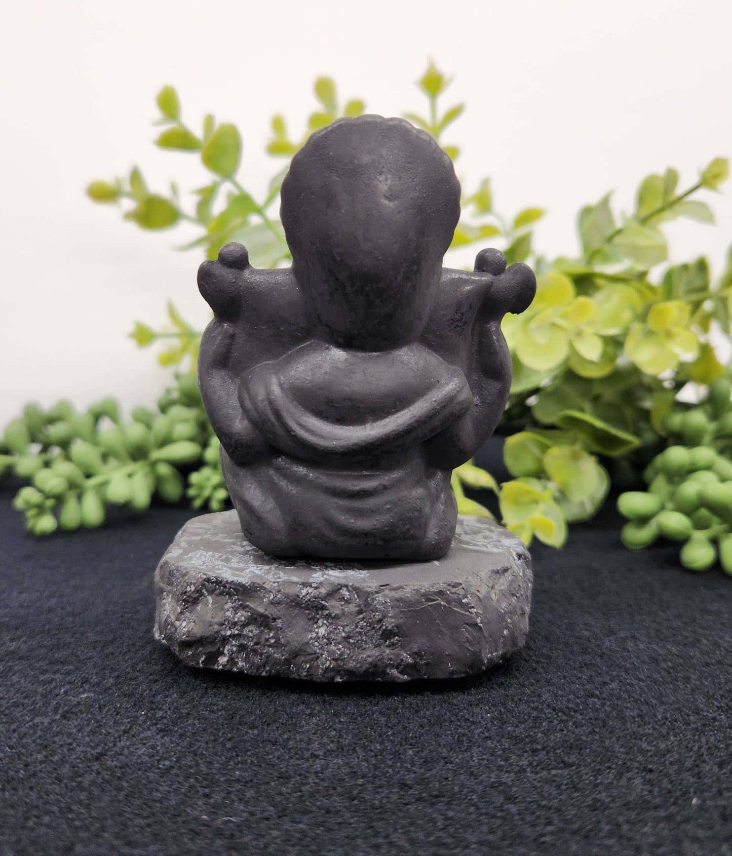 Shungite Figurine Ganesha (3.5x3x2 inches) (EMF Protection)