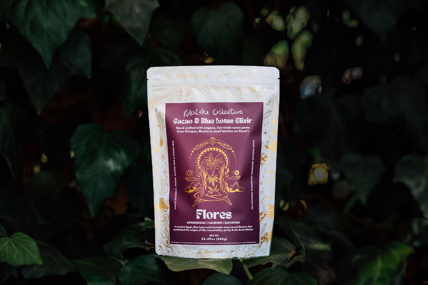 Flores  - Blue Lotus Ceremonial Cacao Elixir: 333g