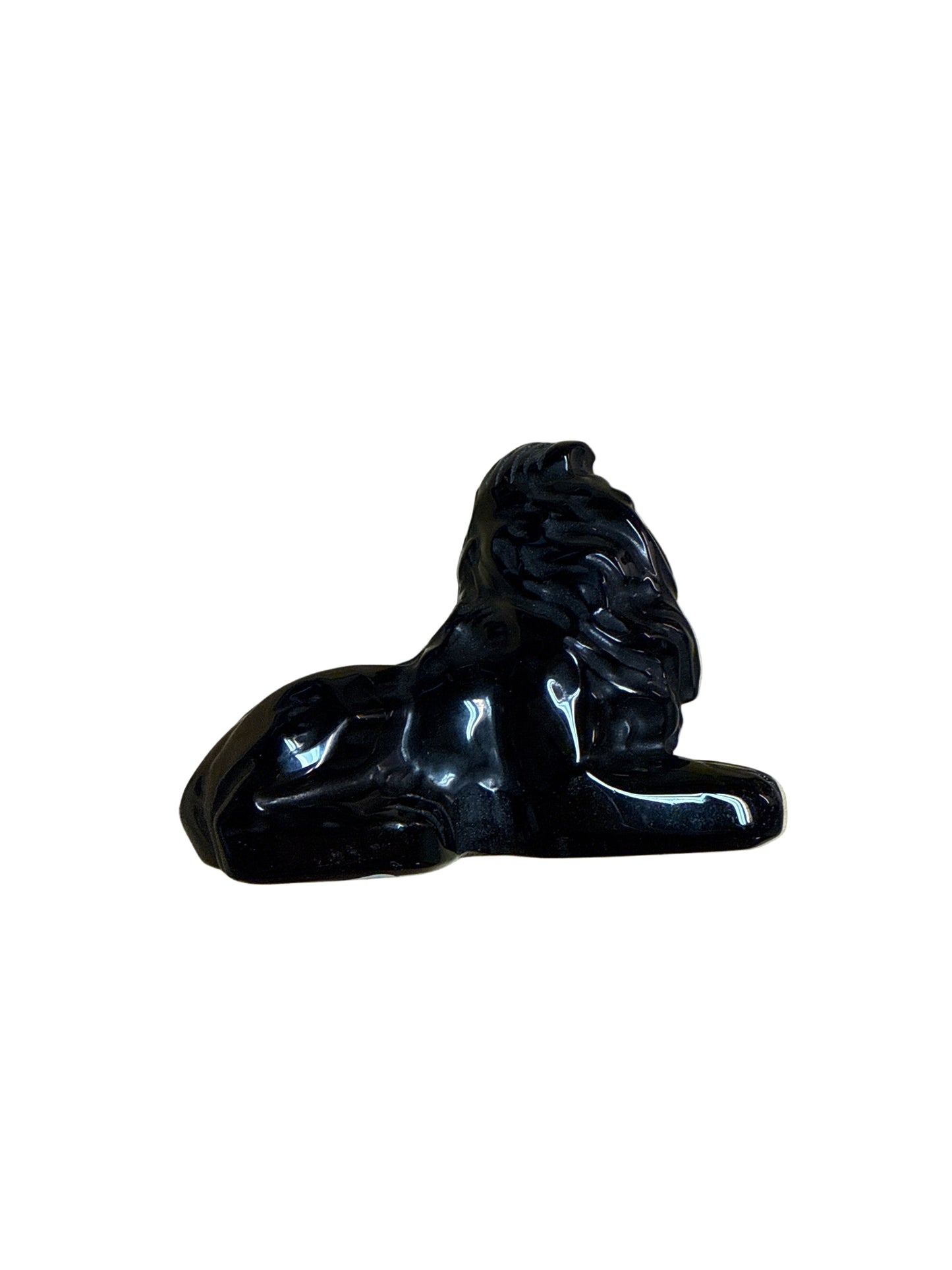 Lion- Obsidian- 3.5 X 4