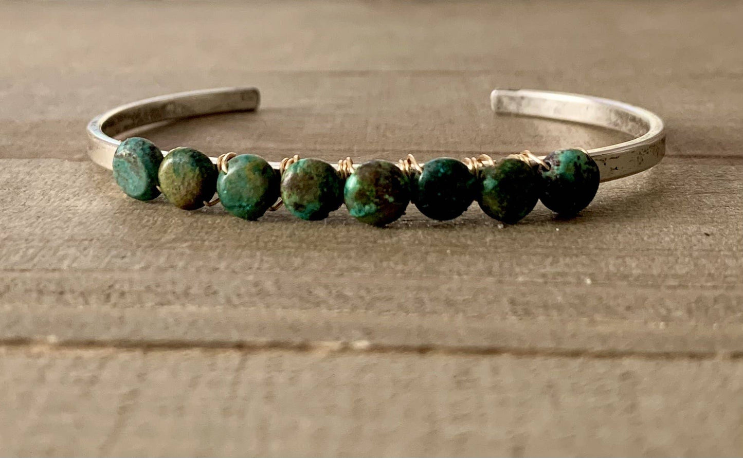 Text Me turquoise silver cuff bracelet