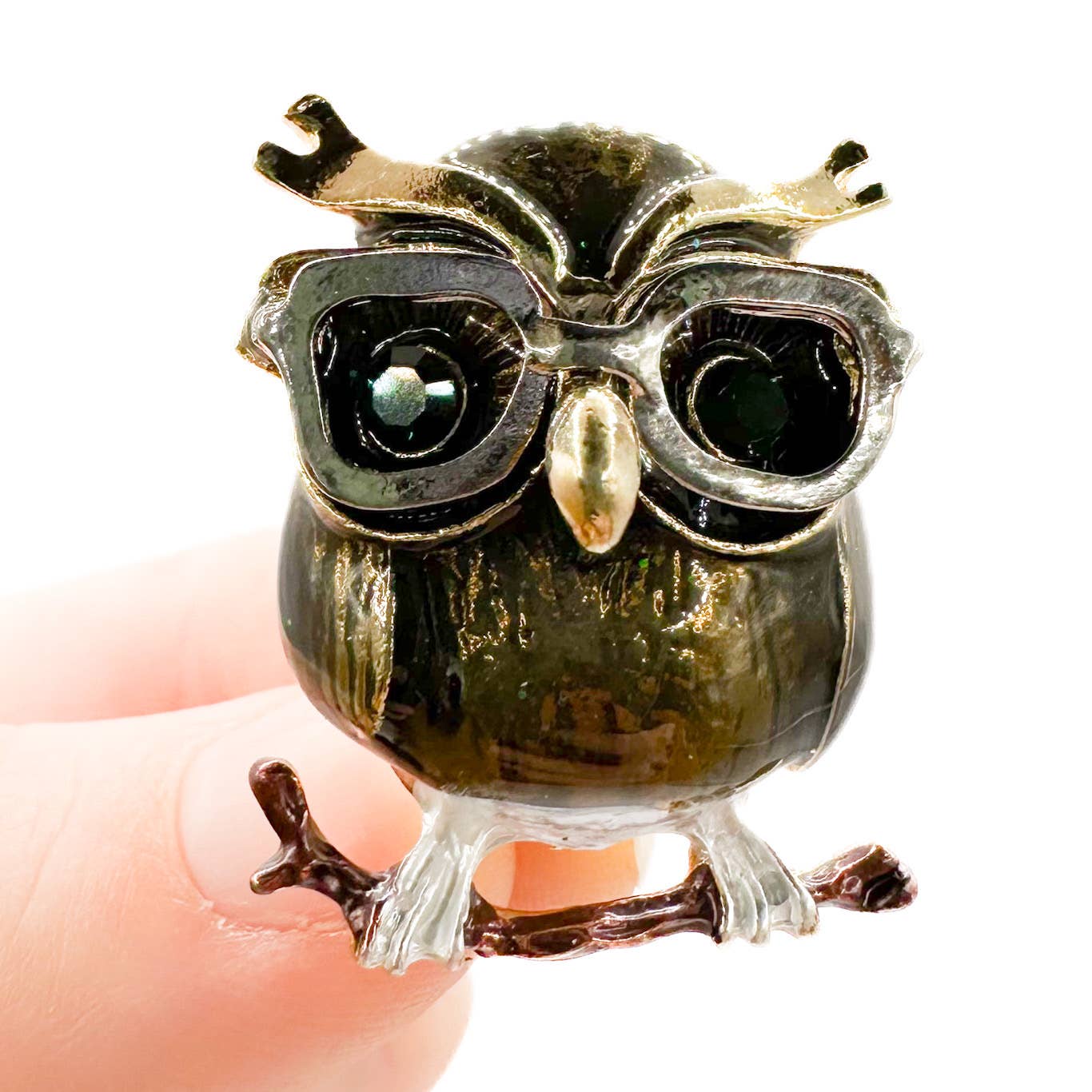 Wise Old Owl Brooch