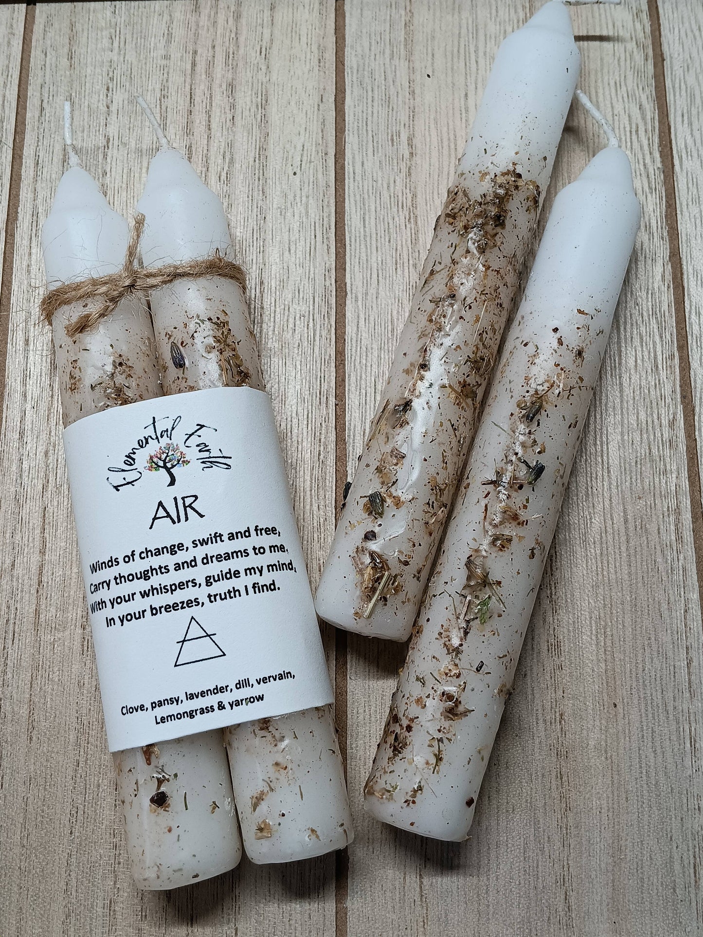 Elemental ritual candles